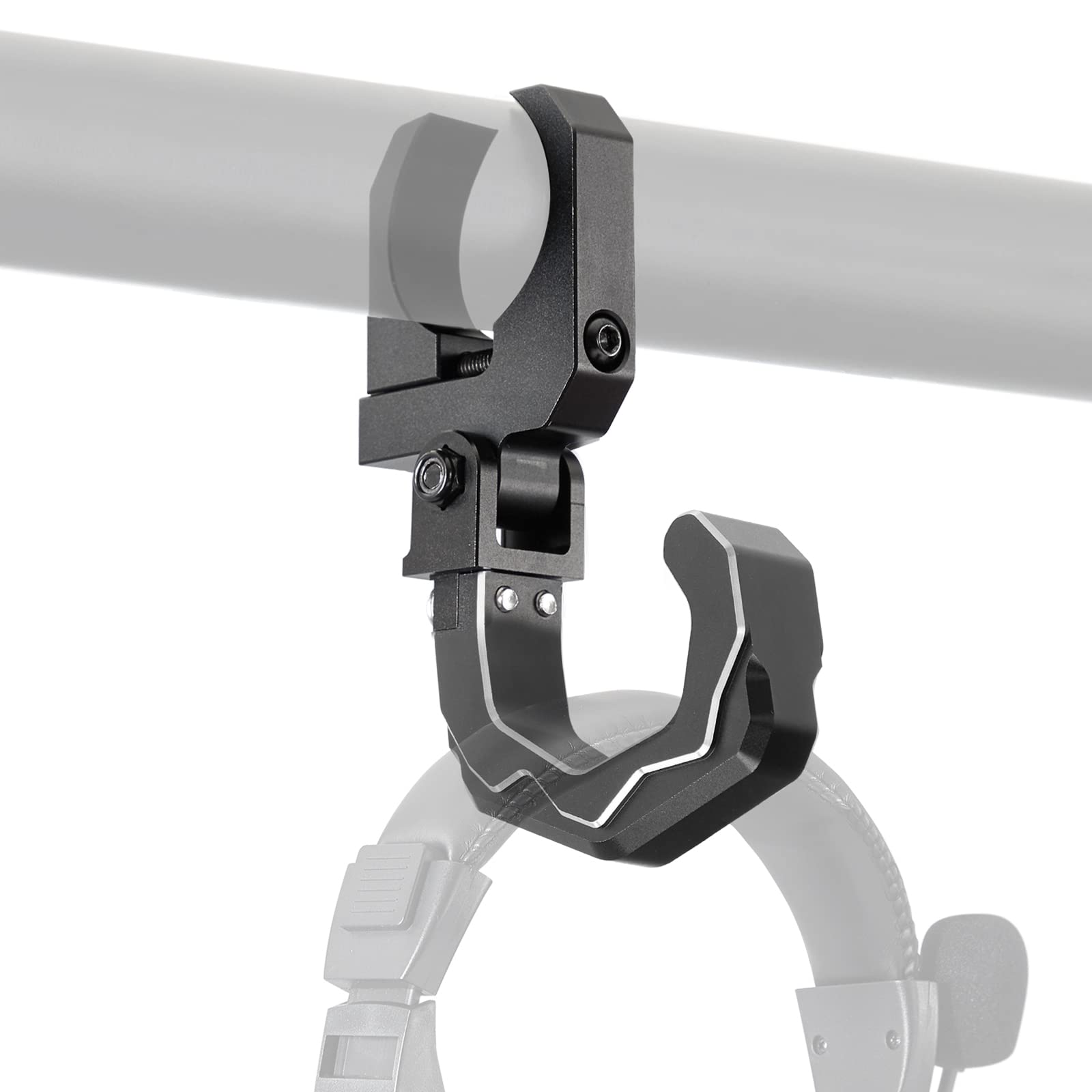 KEMIMOTO Heavy Duty Aluminum Roll Cage Helmet Hook for UTV - Fits 1.6