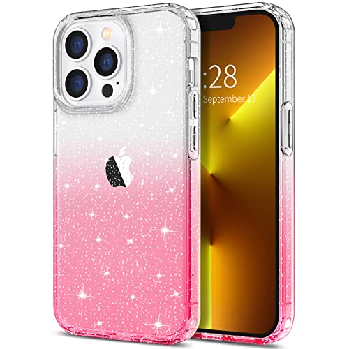 Clear/Pink Glitter