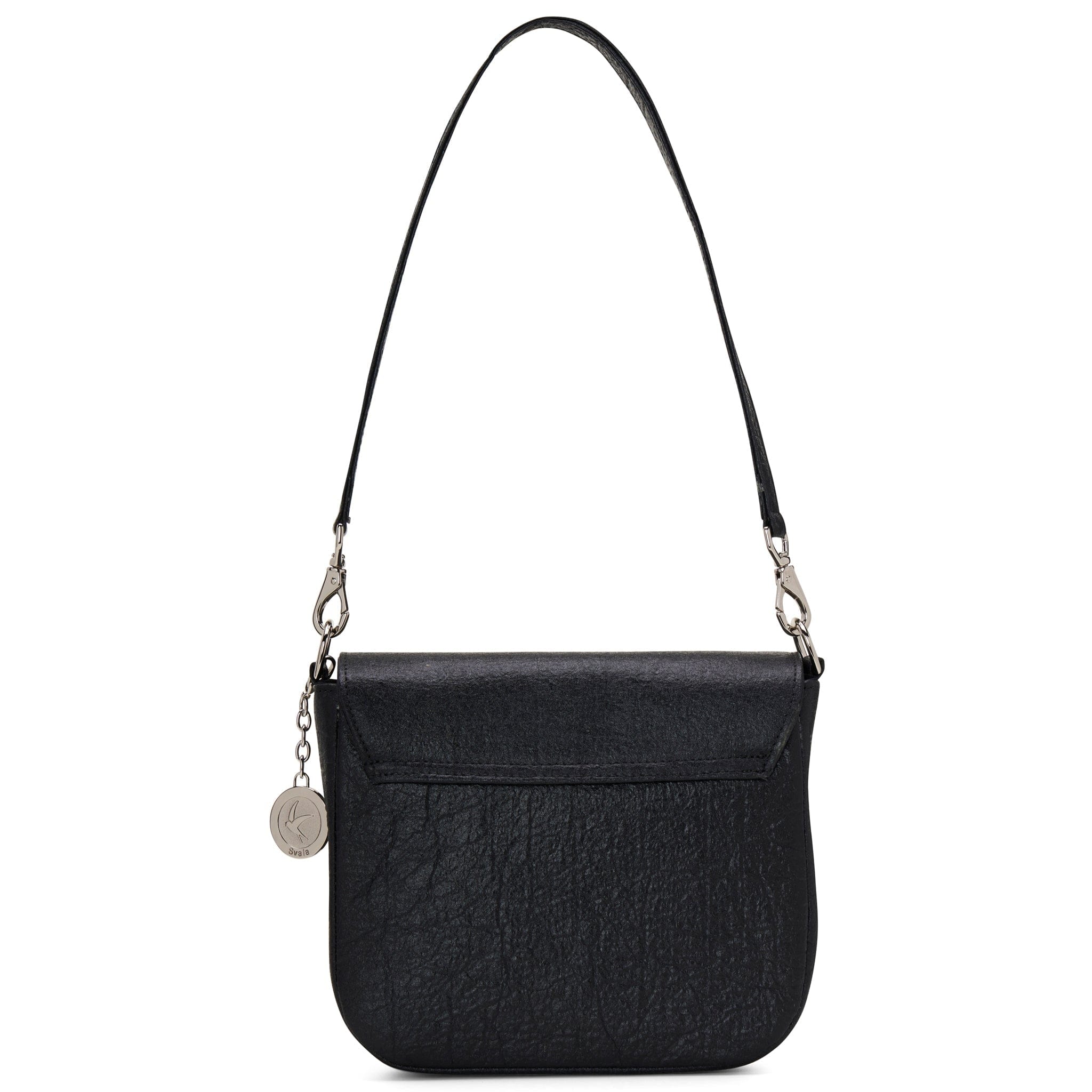Vegan Leather Shoulder & Crossbody Bag - Tashi Pinatex® Metallic Black | Stylish & Cruelty-Free Handbag for Women | Perfect for Work, Travel & Everyday Use