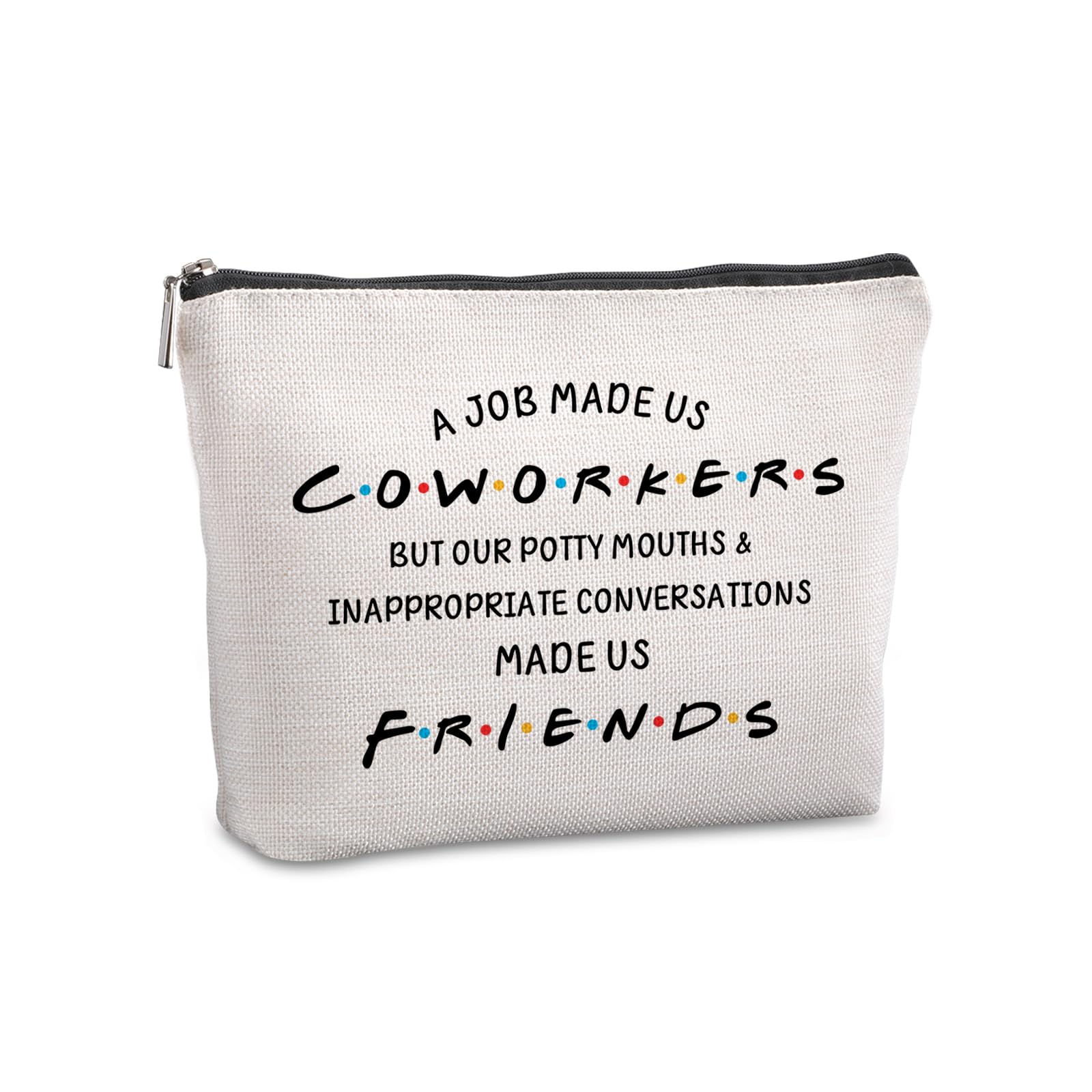 Best Coworker Farewell Gift - Travel Makeup Bag for Women | Office Going Away Present, Thank You Gift for Best Friend, Birthday Gift Idea | Perfect for Business Trips, Vacations & Daily Use