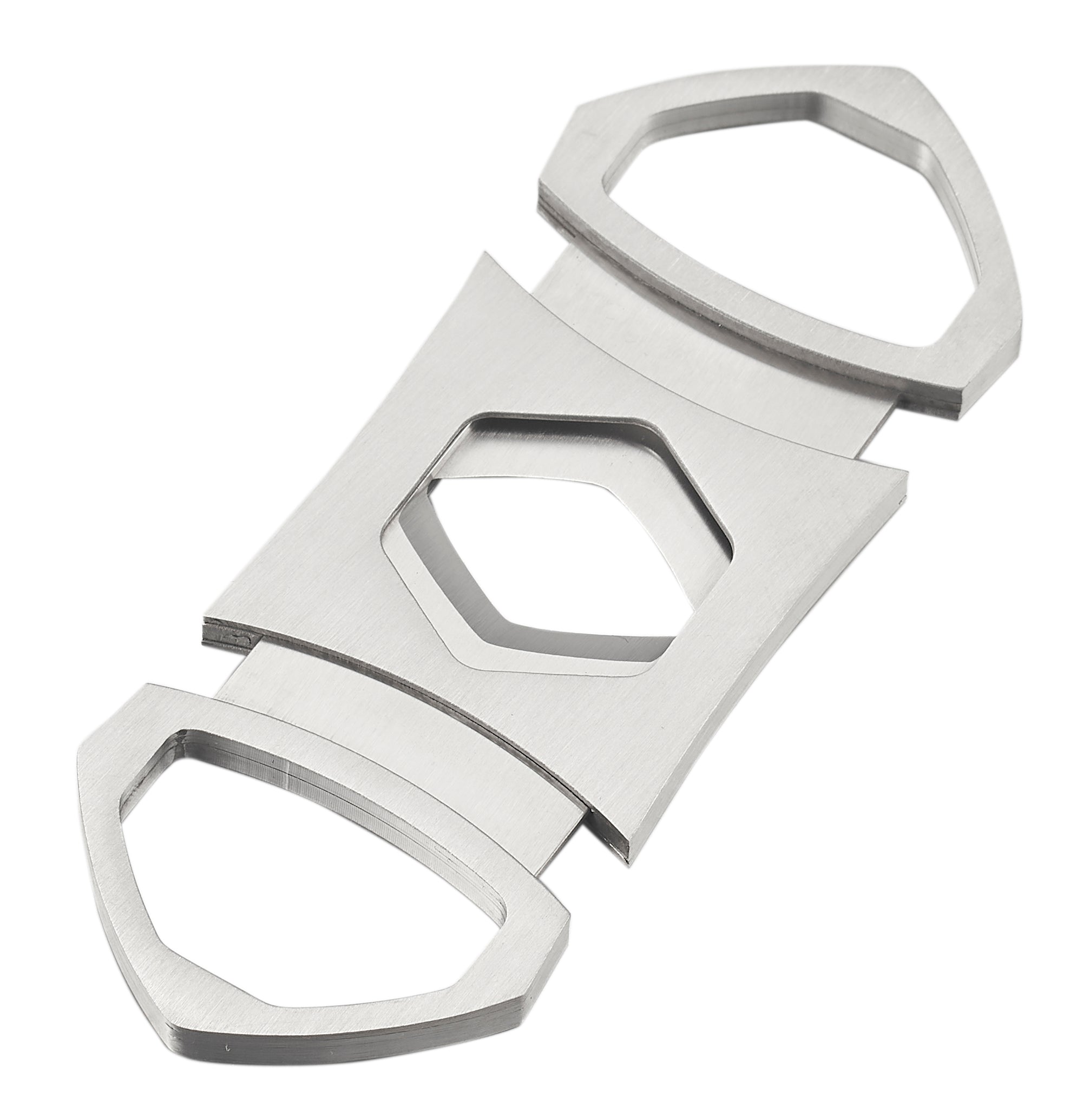 Premium Visol Hex Double Guillotine Cigar Cutter - Silver Stainless Steel Blade for Precise Cuts | Perfect for Cigar Aficionados & Special Occasions
