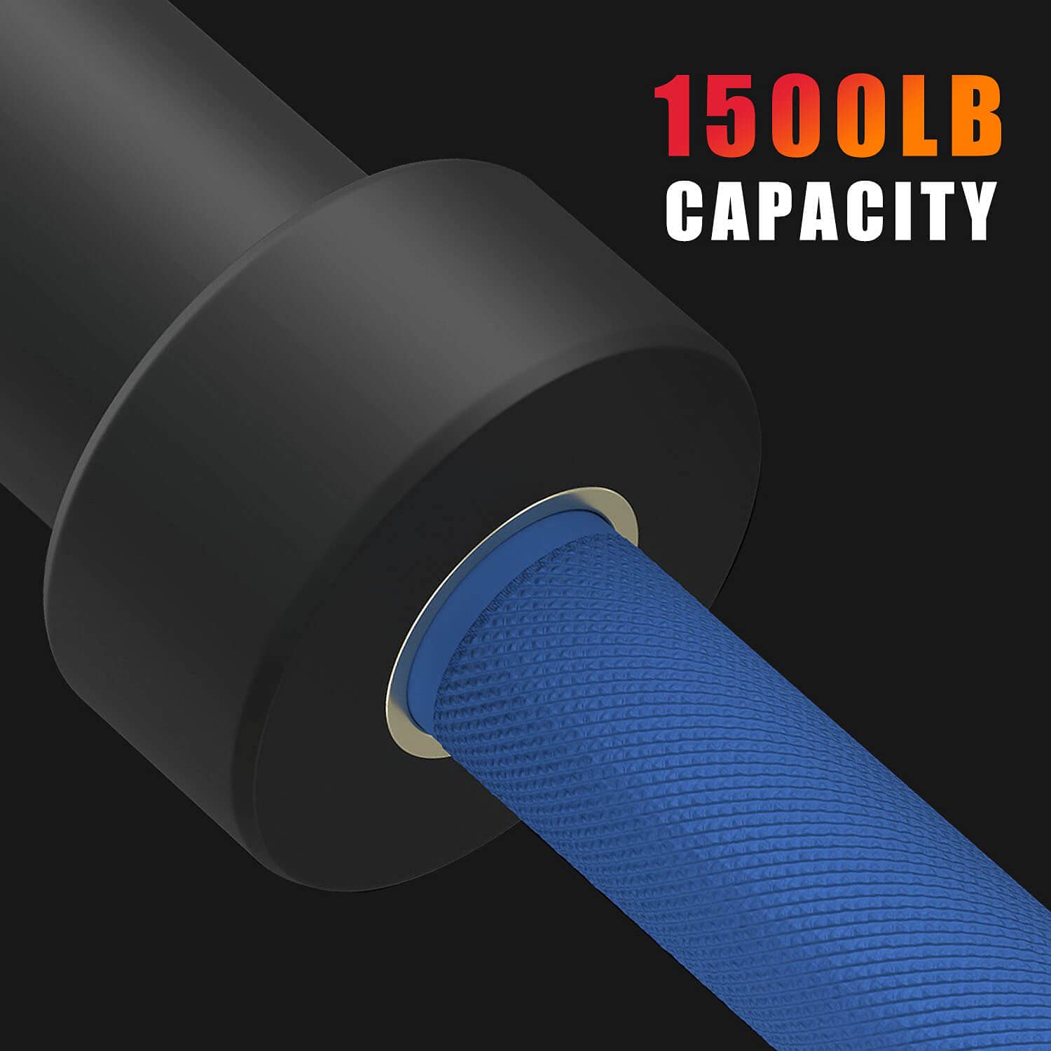 Olympic Barbell EZ Curl Bar 4ft/5ft/7ft - 2 Inch Weight Plate Compatible - 300lb to 1500lb Capacity - Ideal for Home Gym, Strength Training & Weightlifting Workouts