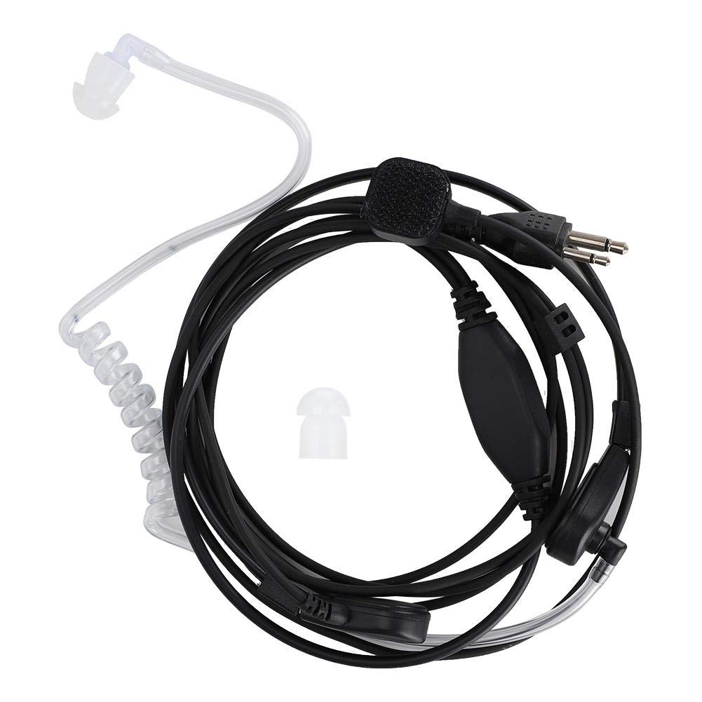 ASHATA Two-Way Radio Earpiece Headset with PTT Button & Acoustic Tube - Compatible with Icom Radios (2-Pin Connector) - Ideal for Security, Military, Nightclub, Bar & Restaurant Use - Clear Communication for Professionals