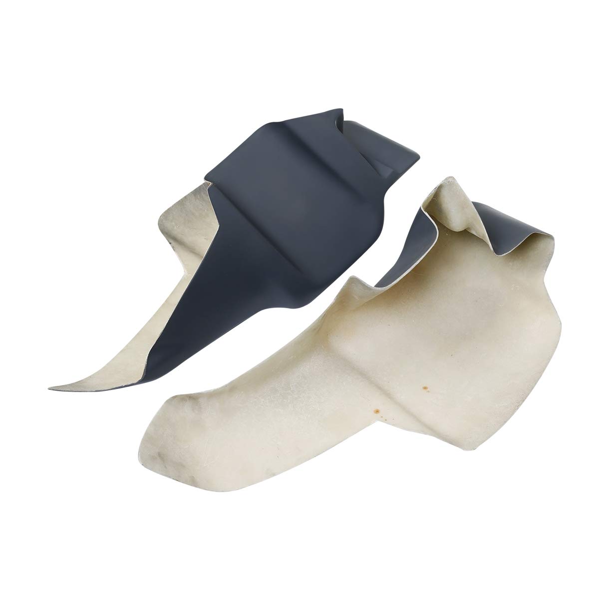 Harley Davidson Dyna FXRP FXRT FXRD Lower Fairing Leg Warmer Shield - Unpainted Fiberglass Replacement Part for Motorcycle Wind Protection & Comfort