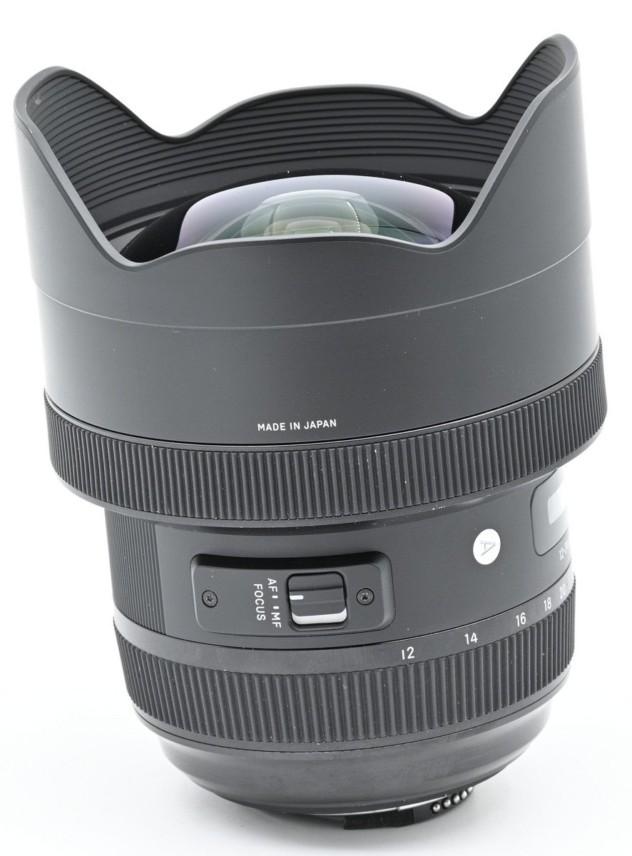 Used Sigma 12-24mm f/4 DG HSM Art Lens for Nikon F Mount - Wide Angle Zoom for Landscape & Architecture Photography