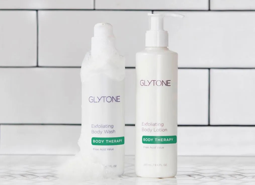 Glytone Exfoliating Body Lotion with Glycolic Acid - Smooth & Hydrate Dry Skin - Dermatologist Recommended for Keratosis Pilaris & Body Acne - Perfect for Post-Shave & Pre-Self Tanning Care