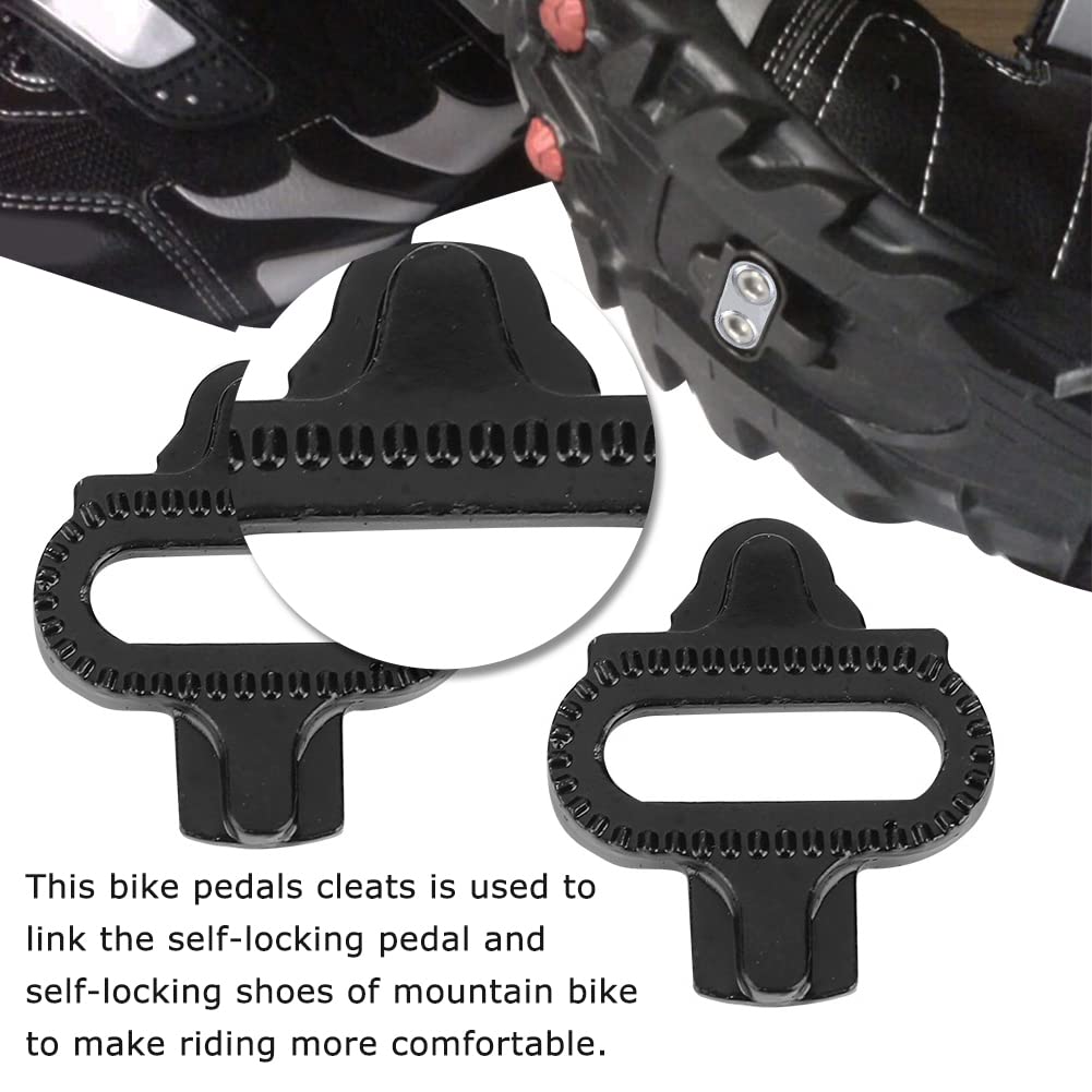 SPD Bike Cleat Set with Pedal Grip & Spacers - Compatible with SPD Pedals | Secure Cycling Shoe Attachment for Road & Mountain Biking
