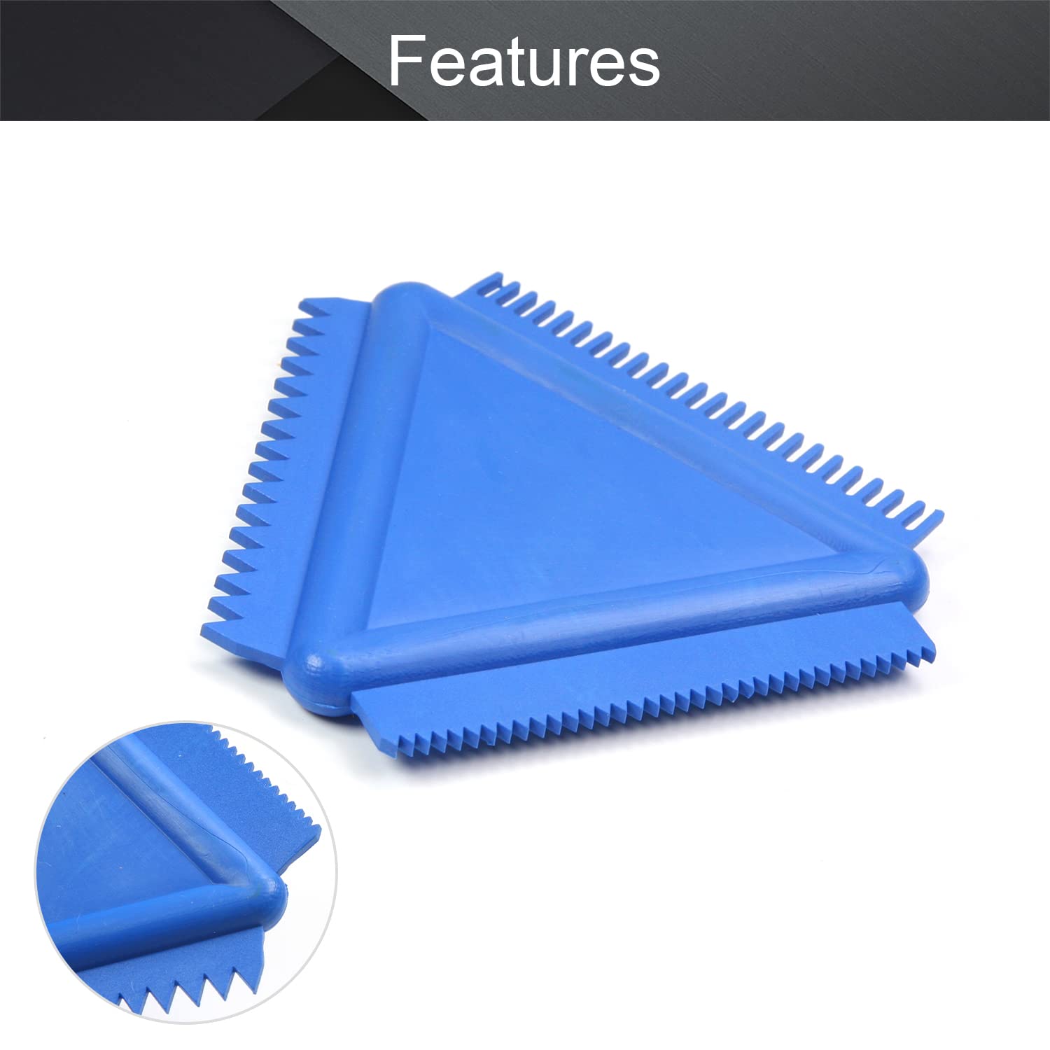 Utoolmart Wood Graining Painting Tool Set - DIY Art Paint Rubber for Wall Decoration & Faux Wood Finishing (MS14, Blue, 1 Piece) - Perfect for Home Improvement, Furniture Restoration & Creative Craft Projects