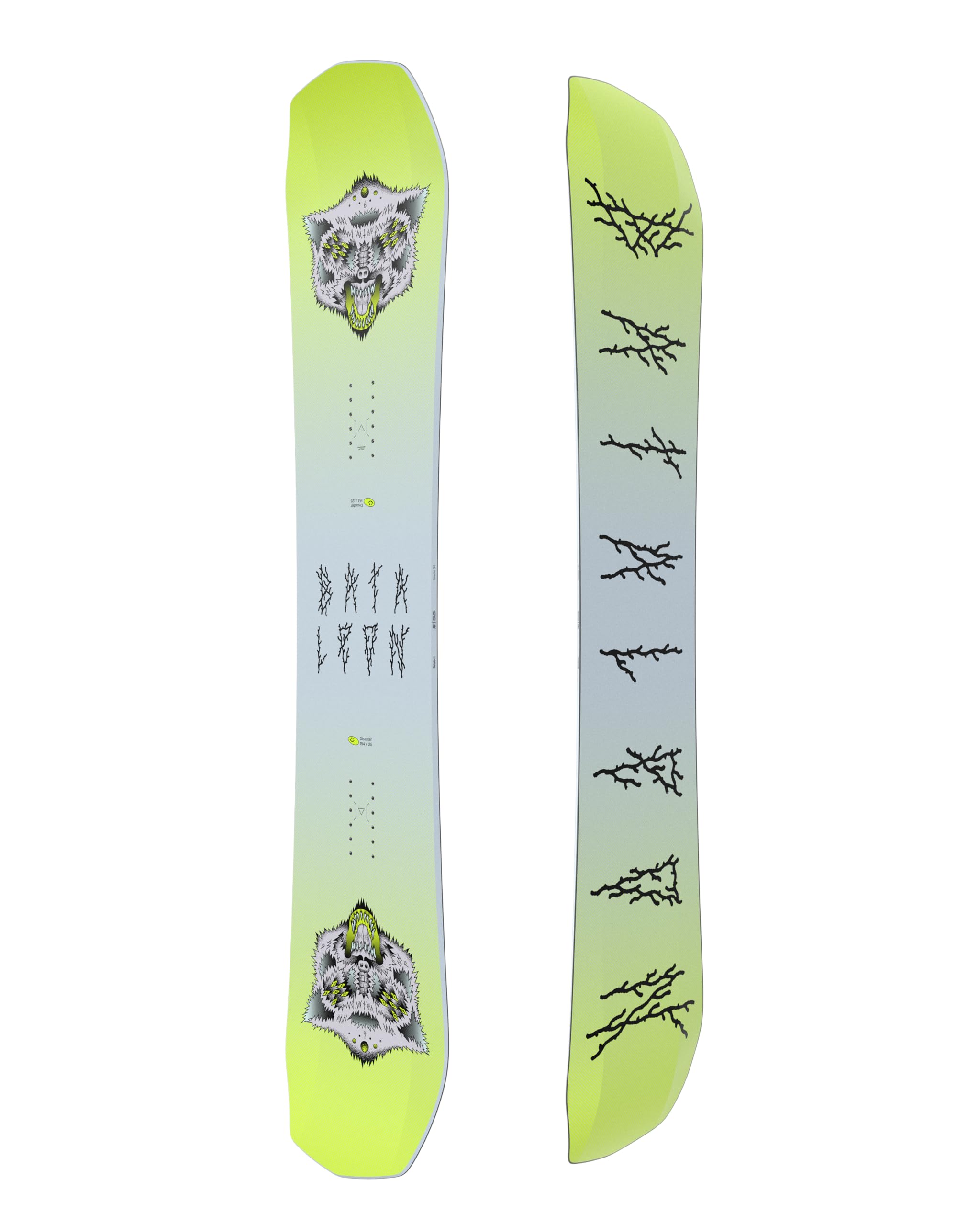 Bataleon Men's Disaster Snowboard - Freestyle All-Mountain Snowboard for Powder & Park Riding | Perfect for Backcountry & Resort Use