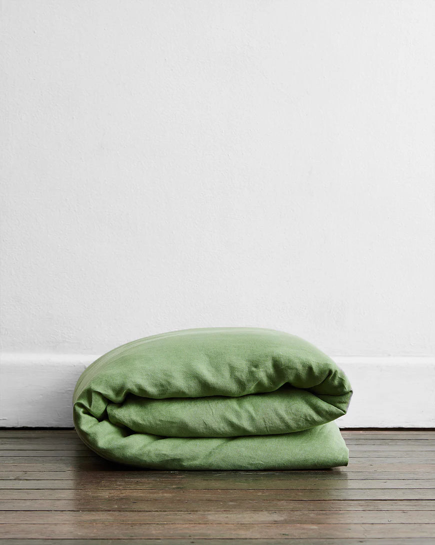 Premium Pistachio, Sage & Rosewater Bedding Set - Luxury 100% Cotton Duvet Cover & Pillowcases - Boho Chic Home Decor for Master Bedroom & Guest Room