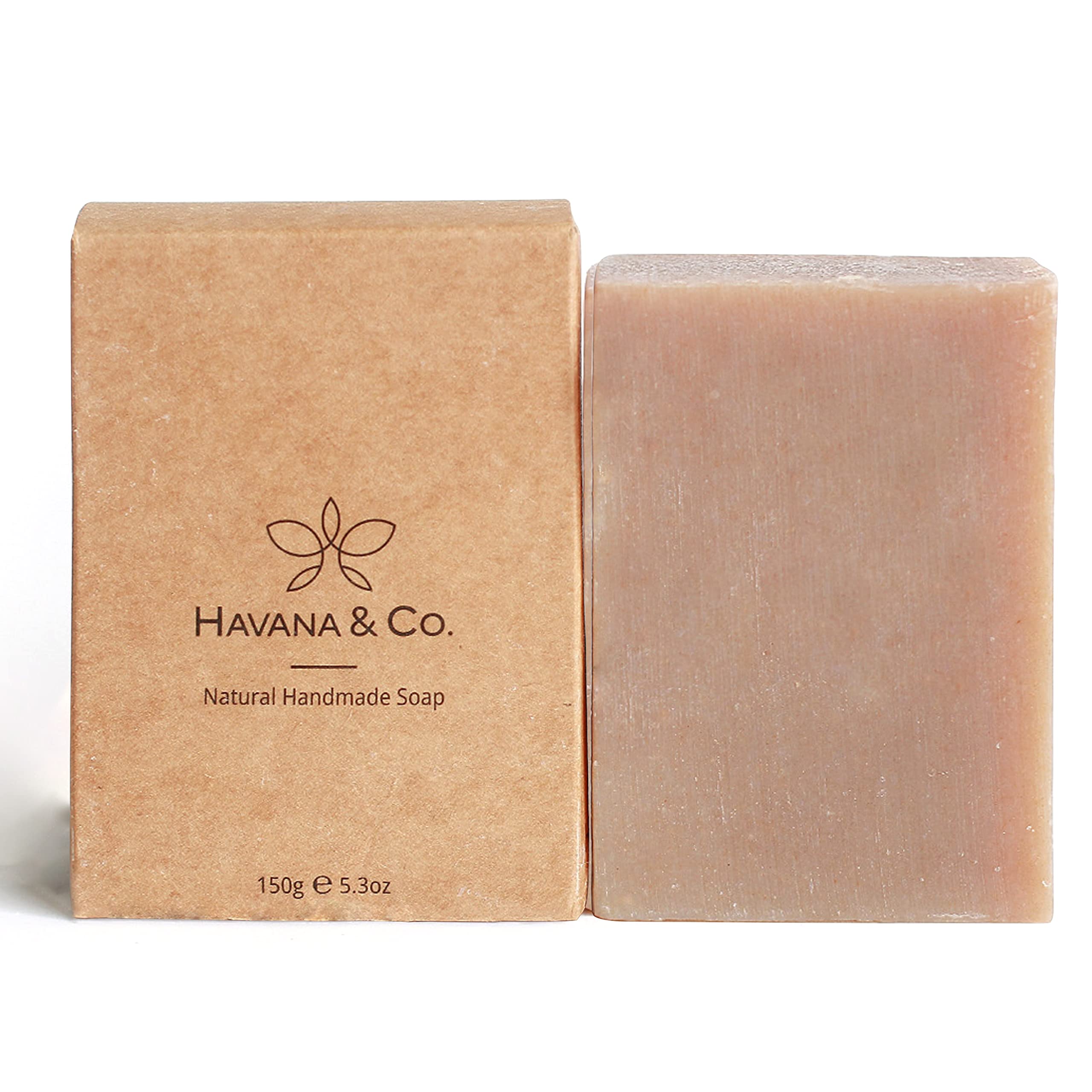 Havana & Co. Natural Lemongrass Soap Bars 5.3oz - Handmade Vegan Moisturizing Body Bar for Men & Women - Cold-Pressed Face, Hand & Bath Wash - Ideal for Dry Skin Care, Spa Day & Eco-Friendly Gifting