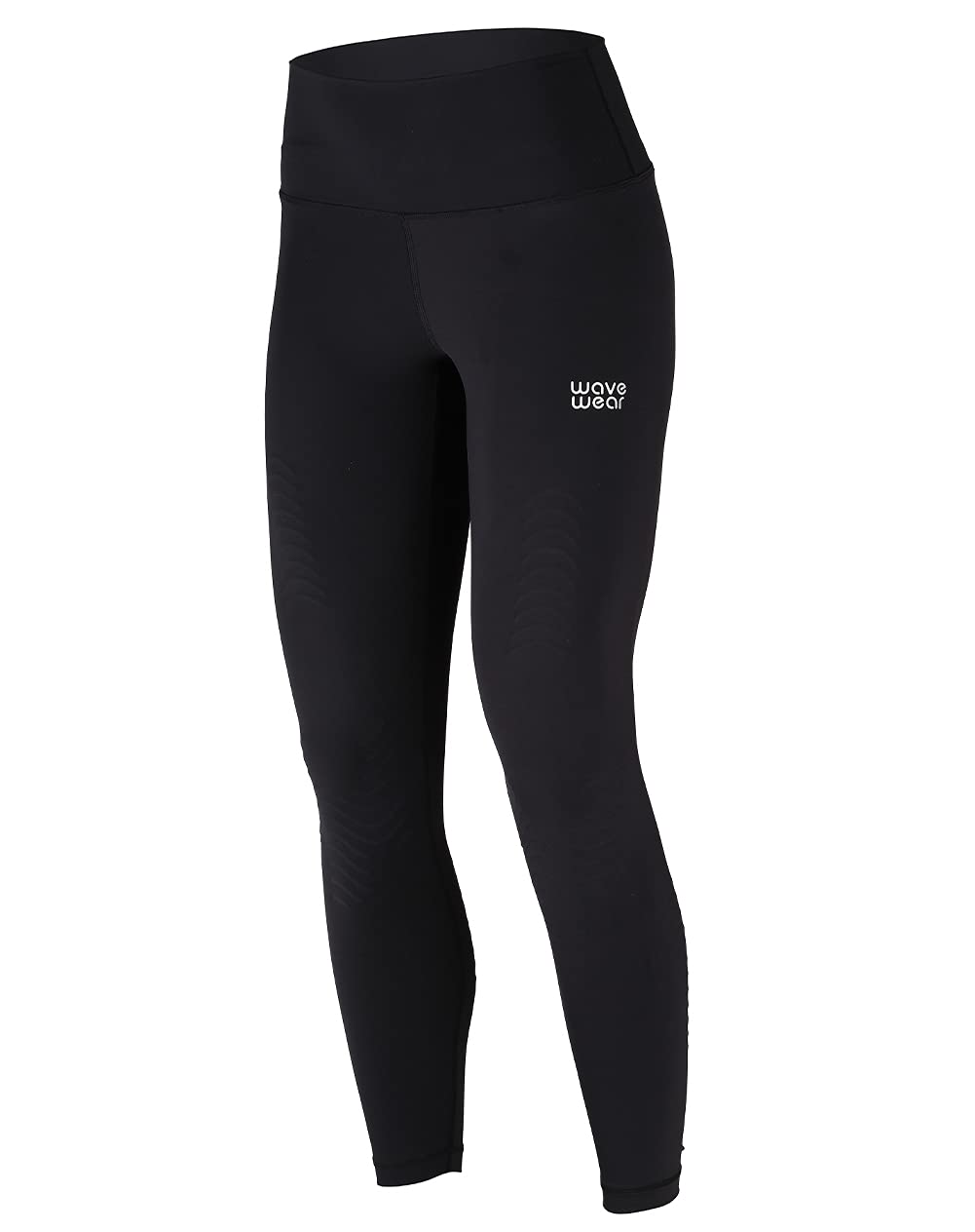 Wavewear Y20 Women's High-Waisted Compression Leggings with Built-in Kinesiology Tape Support for Knee & Calf - Perfect for Running, Gym Workouts & Yoga | Moisture-Wicking & Muscle Recovery Activewear