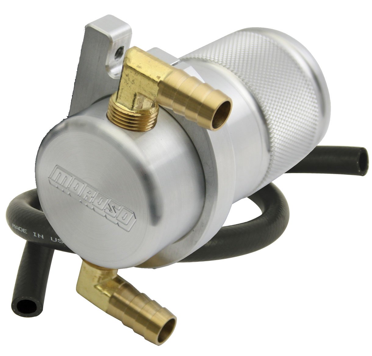 Moroso 85496 Universal Small Body Air/Oil Separator Catch Can Kit - Raw Finish | High-Performance Engine Protection for Cars & Trucks | Ideal for Racing, Off-Road & Daily Driving