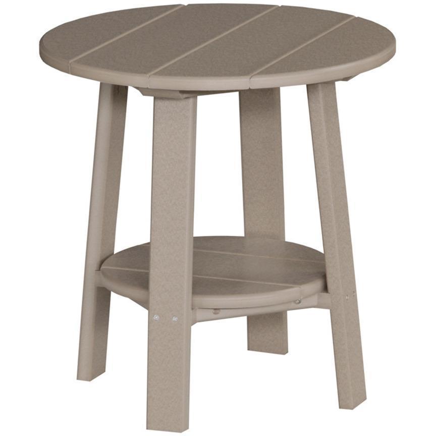 LuxCraft Recycled Plastic Deluxe End Table - Stylish & Eco-Friendly Nightstand for Living Room, Bedroom, or Office - Perfect for Holding Lamps, Books & Drinks