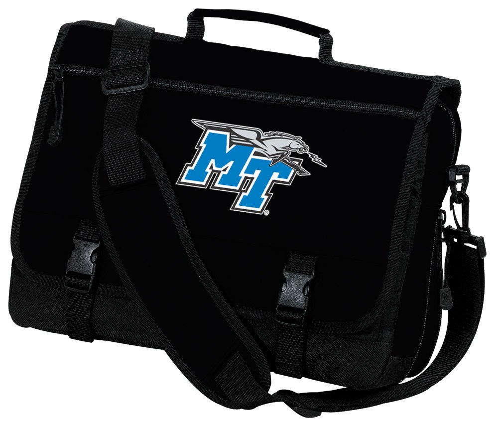 MTSU Laptop Bag for Students - Durable Middle Tennessee Computer Messenger Bag for College, Work & Travel