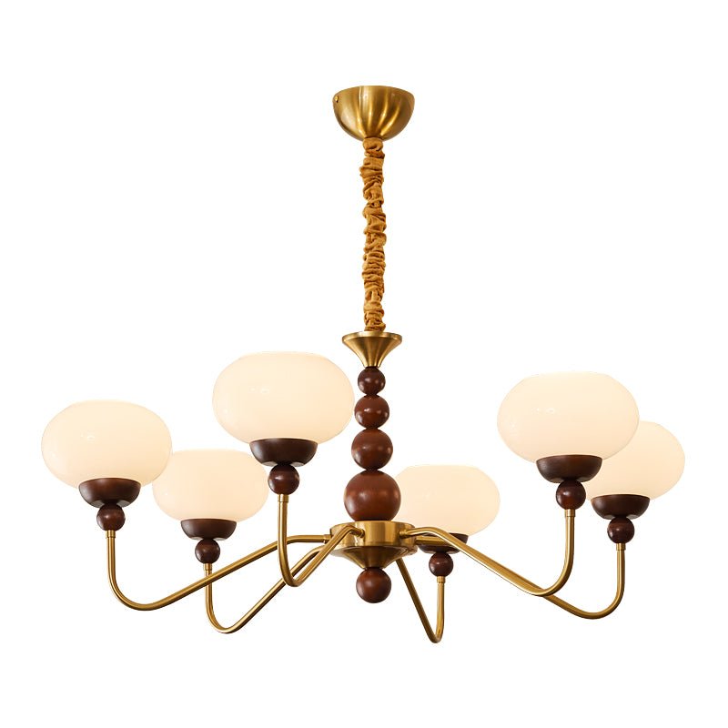 Walnut Color & Gold & White