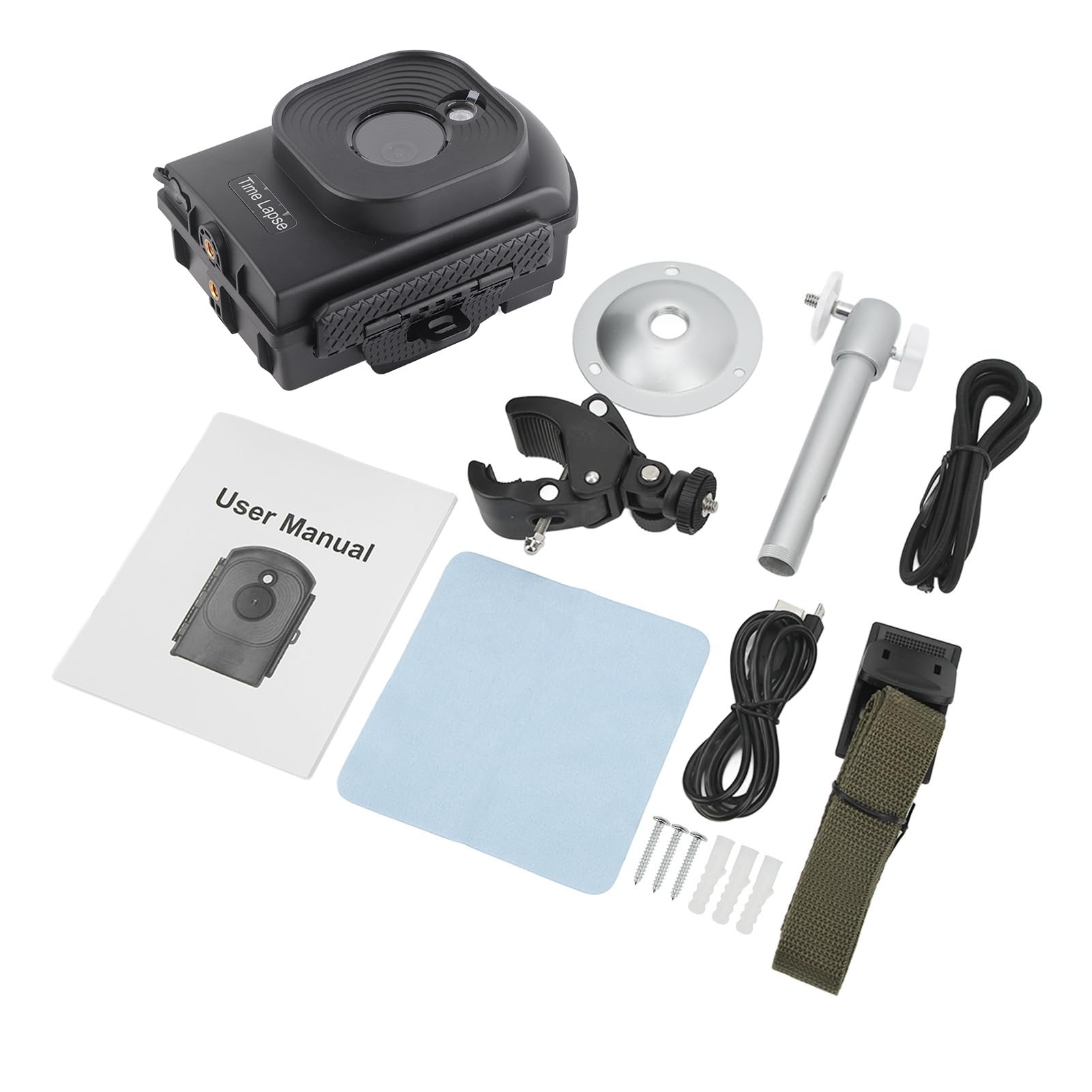 GRCFUMO 1080P HD Time Lapse Camera with Wide Angle Lens - Outdoor Photography, Low Light Performance, Full Color Capture - Perfect for Nature, Construction & Event Timelapse Videos