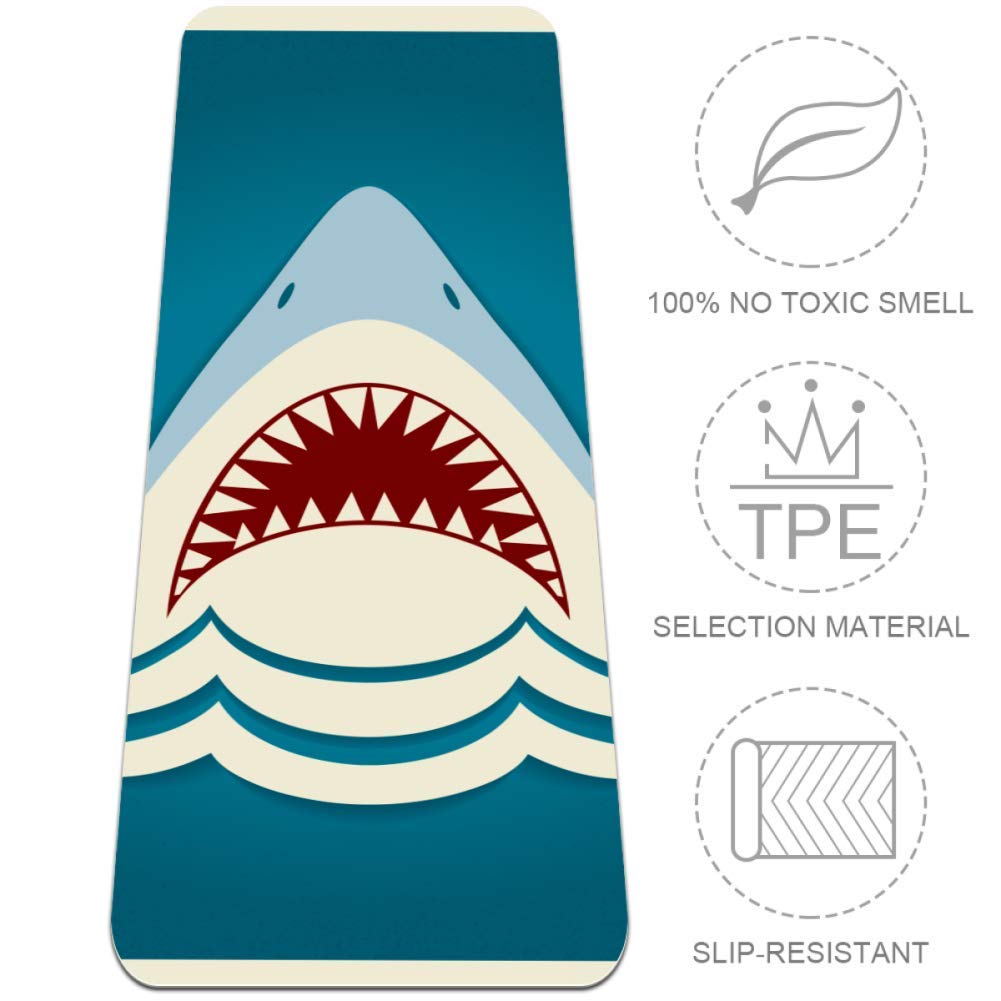 MAPOLO Shark Jaws Non-Slip Yoga Mat - 72