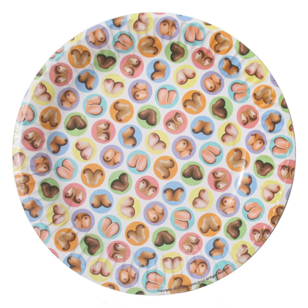 Mini Boob Plates - Pack of 8 Small Appetizer Dishes for Cheese, Nuts & Finger Foods | Perfect for Parties, Weddings & Cocktail Events