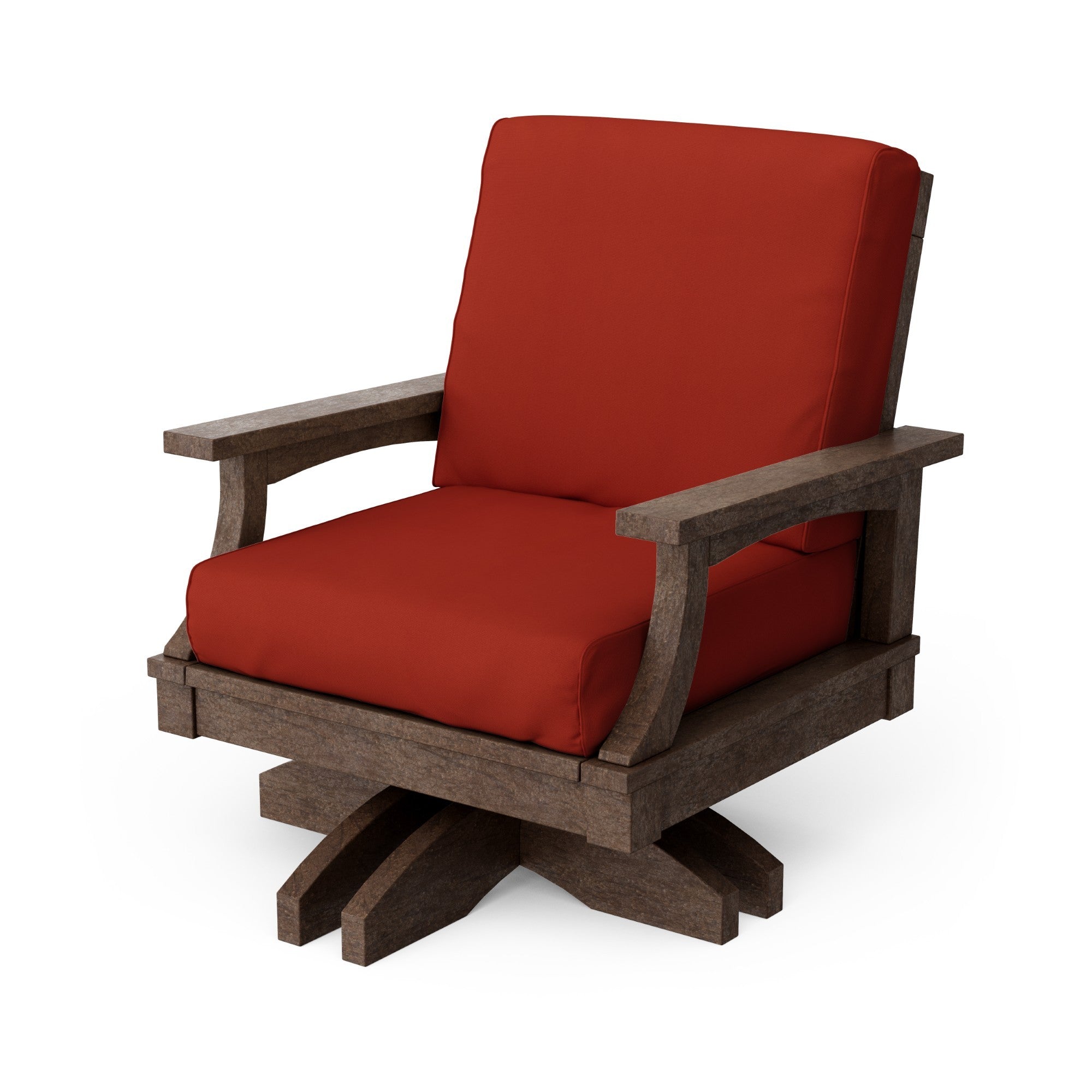 Heritage Deep Seating Swivel Chair - 360° Rotating Patio Lounge Chair with Cushions, Weather-Resistant Outdoor Furniture for Garden, Poolside & Backyard Relaxation