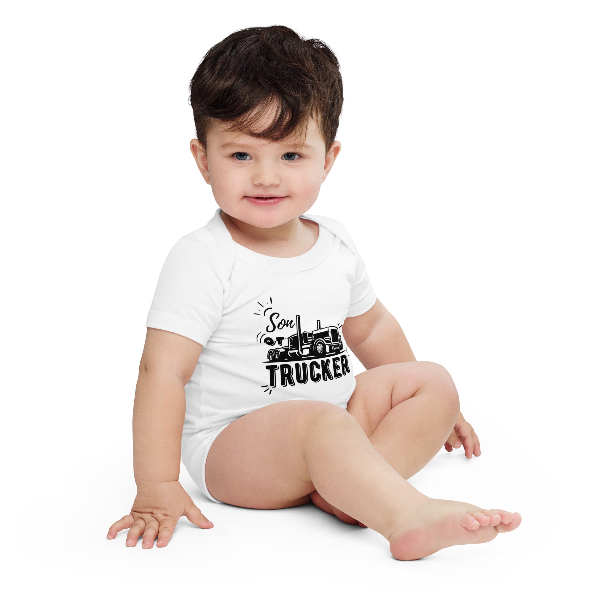 Son Of Trucker Baby Onesies - Cute & Comfortable Trucker-Themed Bodysuits for Infants & Toddlers - Perfect for Playtime, Family Outings & Photo Shoots