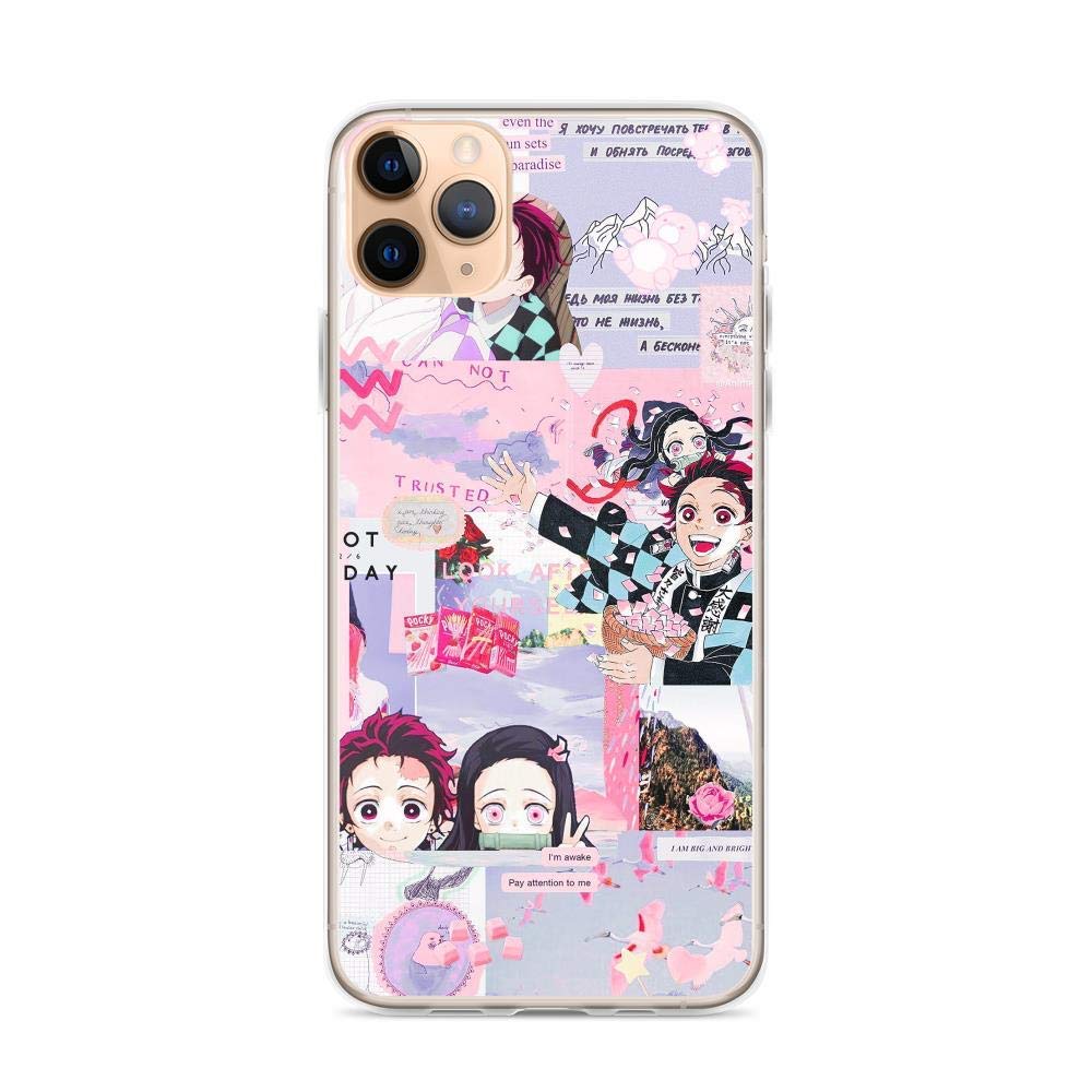 Demon Slayer Kamado Tanjiro Nezuko Anime Clear iPhone 6/6s Case - Supernatural Family Design, Slim Protective Phone Cover for Daily Use & Anime Fans