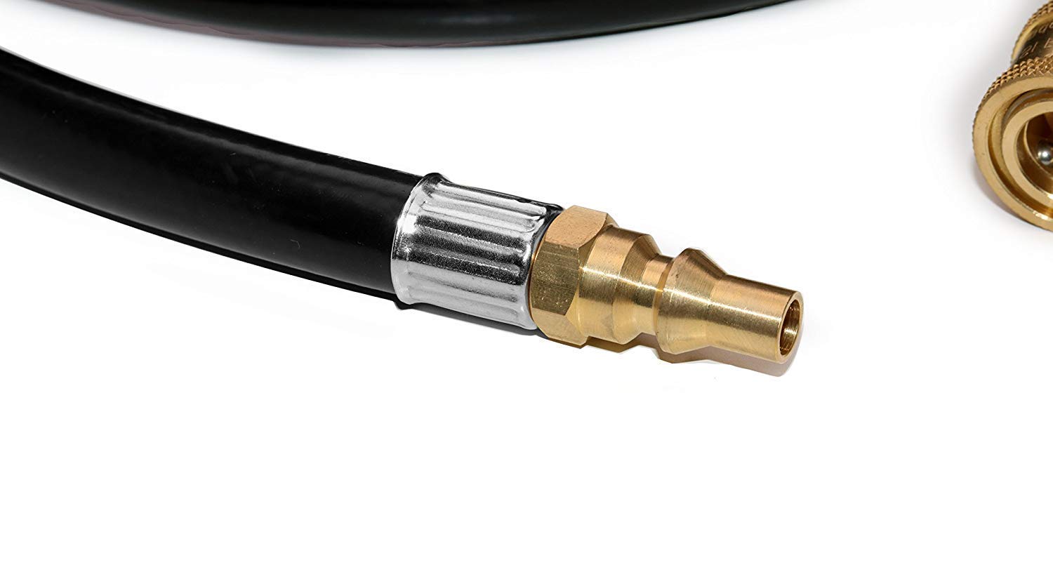 DOZYANT 12FT Propane Quick Hose Disconnect Conversion Kit for Weber Q Grill - Easy RV Trailer Low Pressure System Connection - Perfect for Outdoor Camping, Tailgating & Backyard BBQs