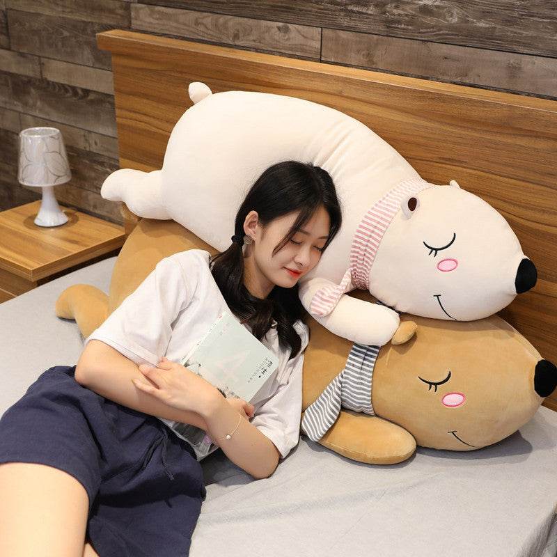 4ft Giant Cuddle Buddy Polar Bear Plush Toy - Extra Large Soft Stuffed Animal for Kids & Adults | Perfect for Nursery Decor, Birthday Gifts, and Cozy Home Snuggling