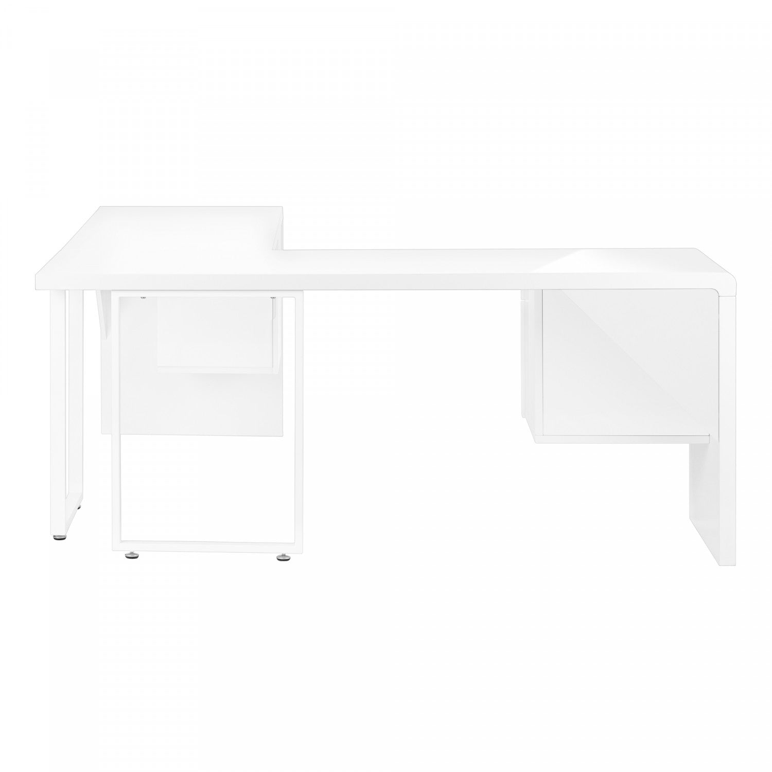 Mysa Desk - Modern White Writing Desk for Home Office, Study & Workspace | Sleek Design & Durable Construction | Perfect for Remote Work, Online Classes & Small Spaces