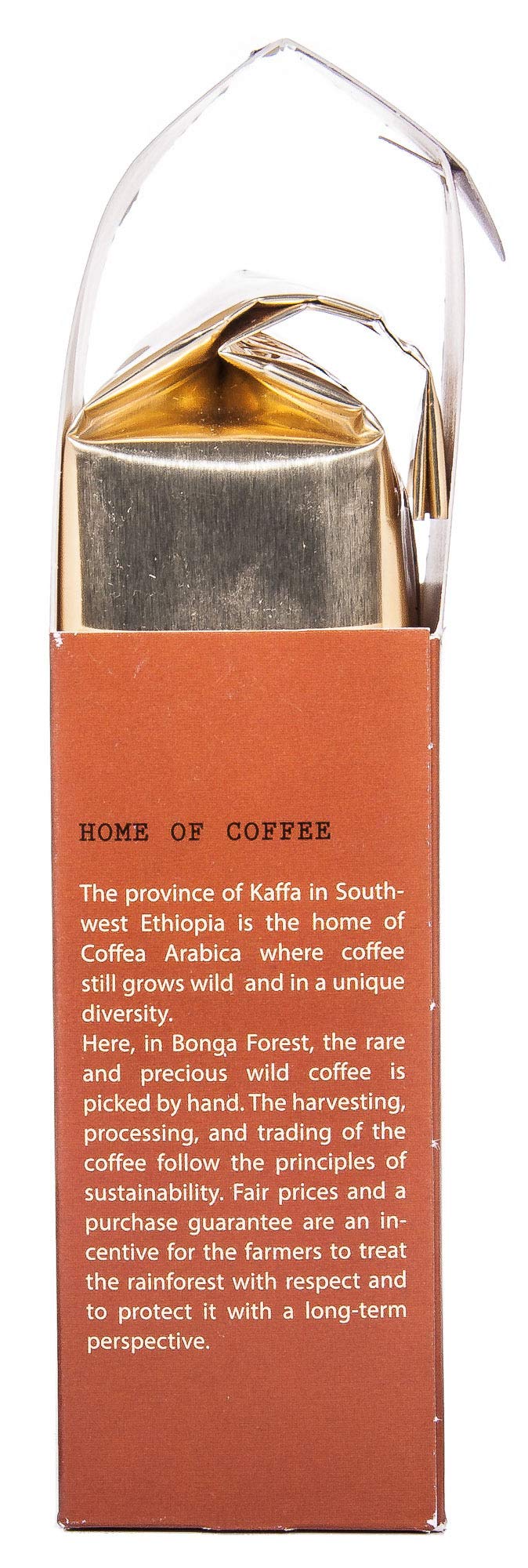 Organic Bio Kaffa Wild Coffee, Medium Roast Ground Coffee (2 x 250g) - Perfect for Home Brewing, Office Use & Camping Trips