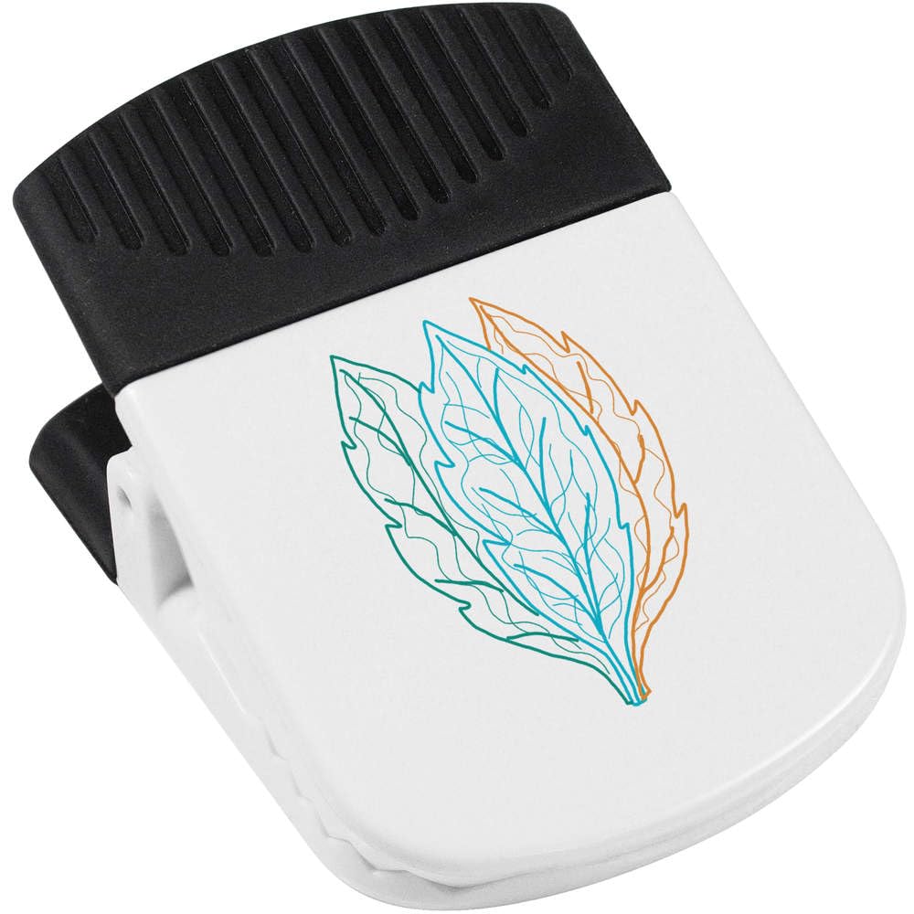 Azeeda 'Leaves' Magnetic Clip (CP00035322) - Decorative Fridge Magnet for Kitchen, Office & Home Organization