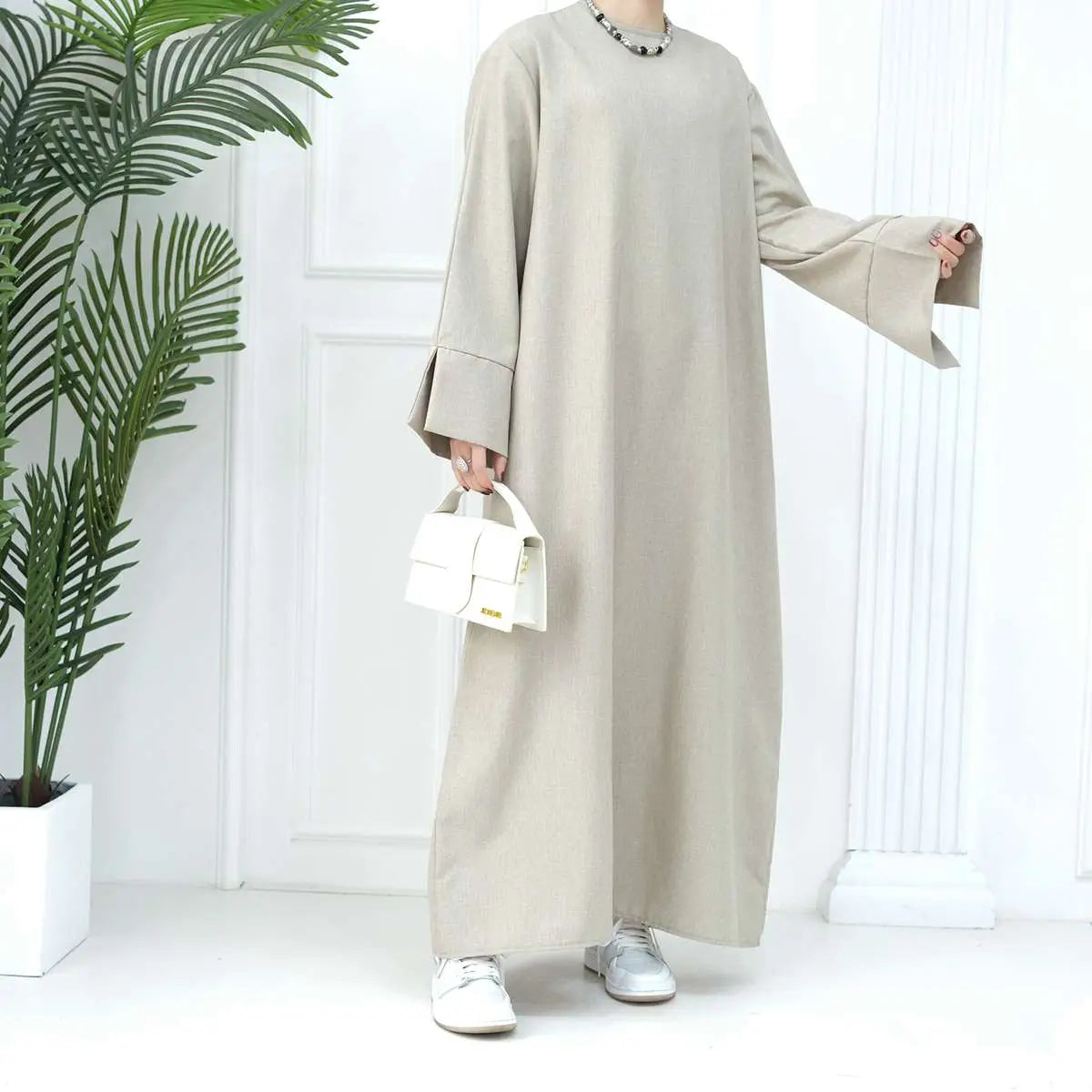Turkish Loose Abaya Dress for Women - Comfortable Daily Wear Islamic Modest Clothing for Prayer, Mosque & Casual Outfits