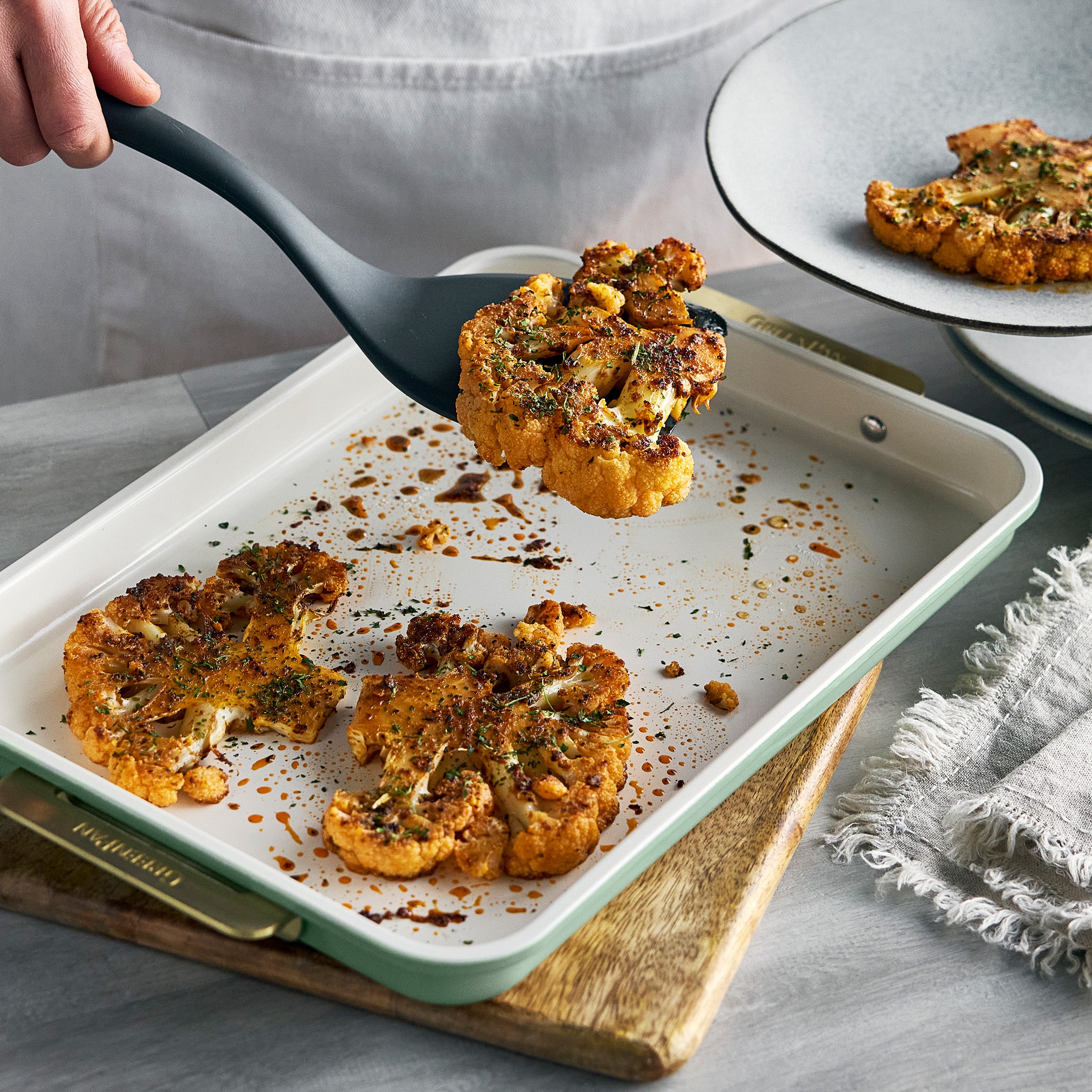 Premium Reserve Bakeware 7-Piece Nonstick Baking Set - Oven Safe Kitchen Essentials for Cakes, Cookies & Bread (Sage Green) | Perfect for Home Bakers & Holiday Gift Giving