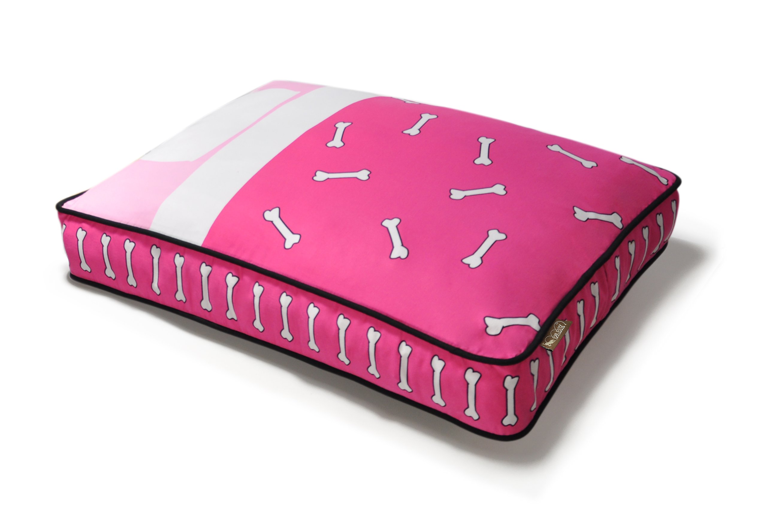 P.L.A.Y. Pet Lifestyle and You - Orthopedic Rectangle Dog Bed for Medium & Large Breeds - Soft Plush Support for Joint Pain Relief - Perfect for Bedroom, Living Room & Crate Use