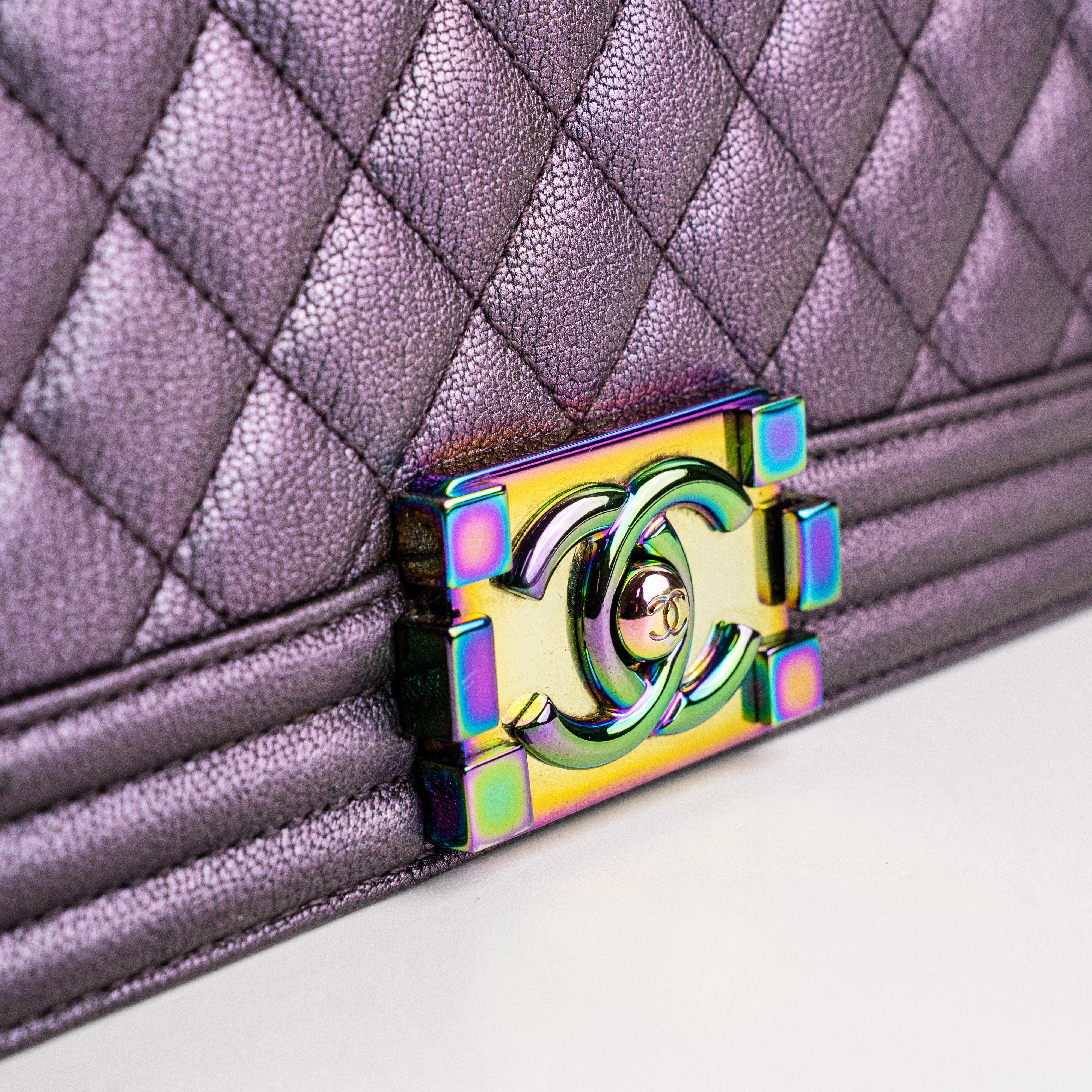 Chanel Old Medium Boy Bag in Mermaid Color - Luxury Designer Handbag for Women | Perfect for Evening Parties, Weddings & Special Occasions