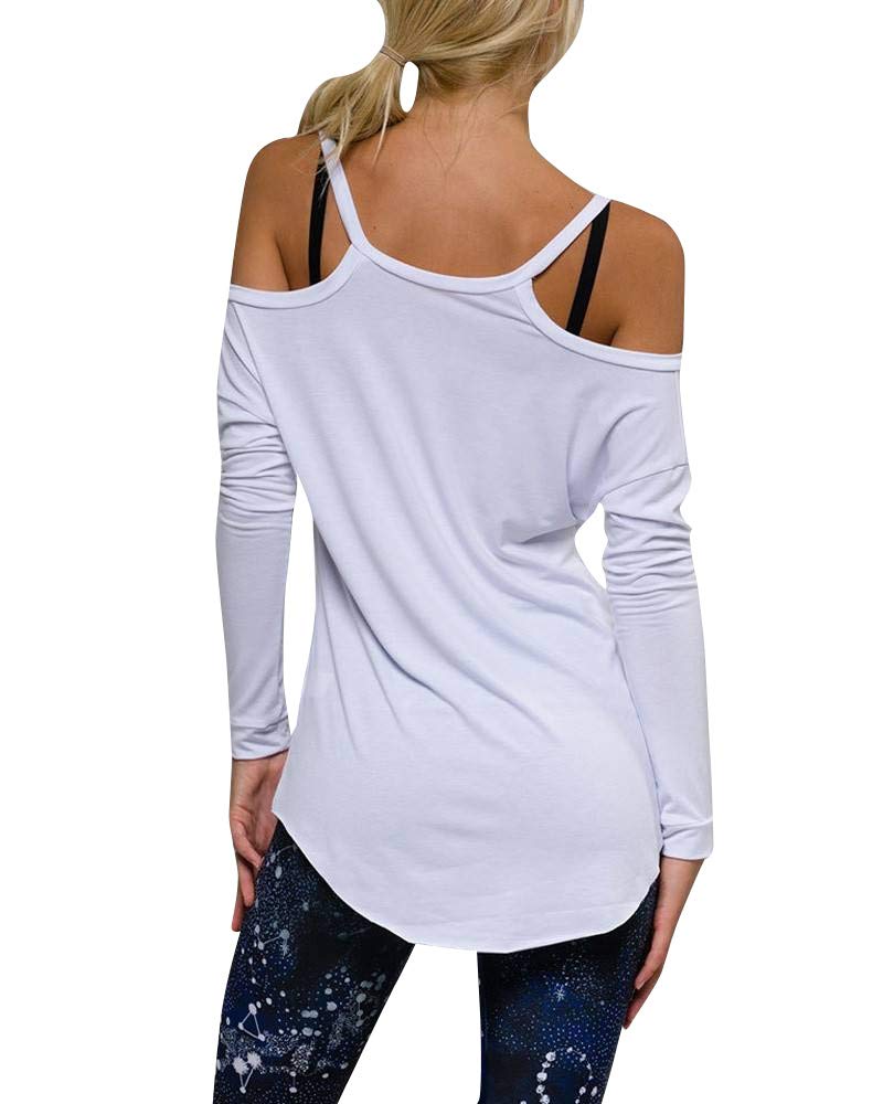 Onzie Flow Cold Shoulder Yoga Top 3091 - Breathable Workout Shirt for Women, White (One Size) | Perfect for Yoga, Pilates & Gym Wear