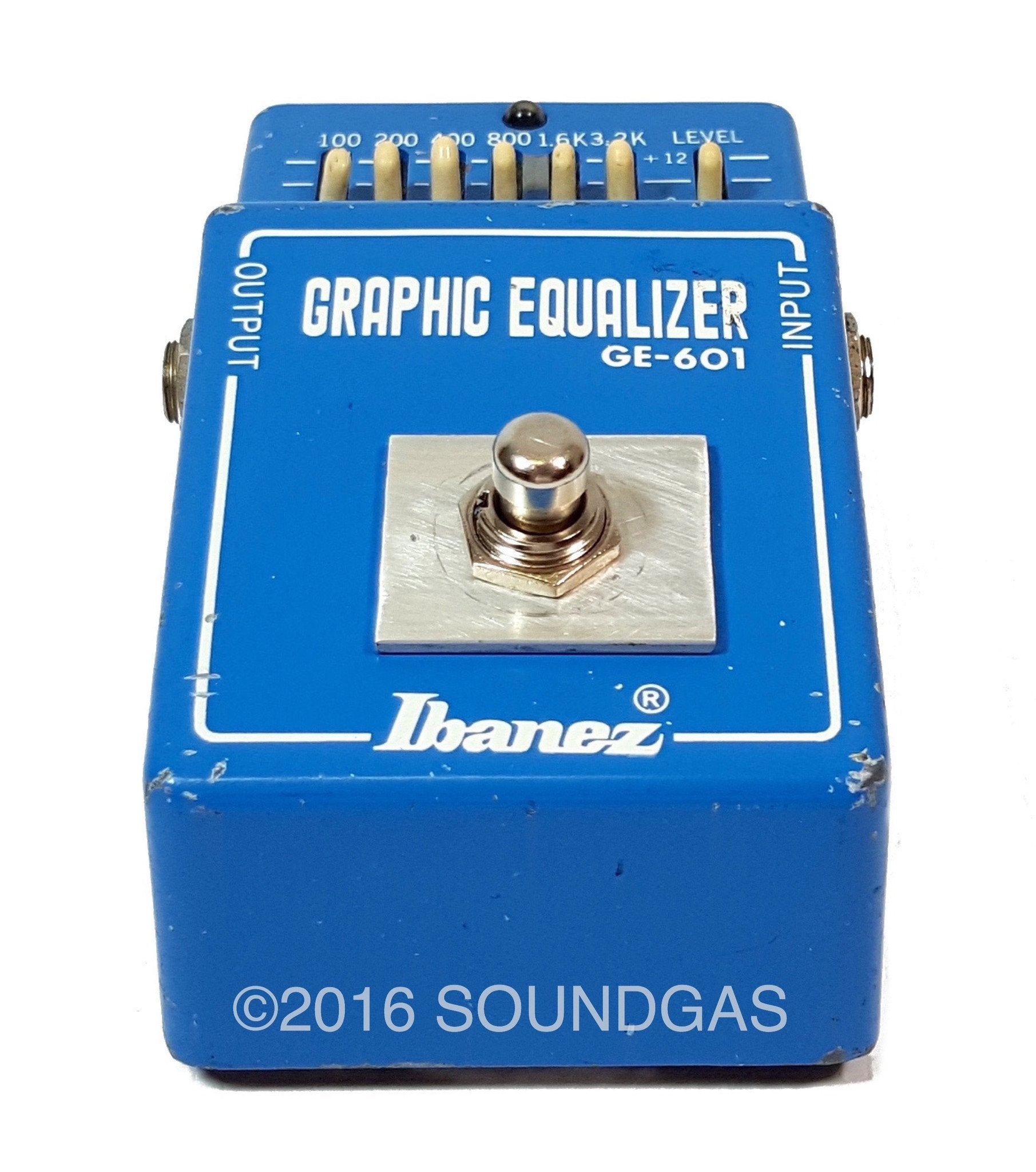Ibanez GE 601 7-Band Graphic Equalizer Pedal for Guitar & Bass - Professional Audio Effects for Live Performance & Studio Recording