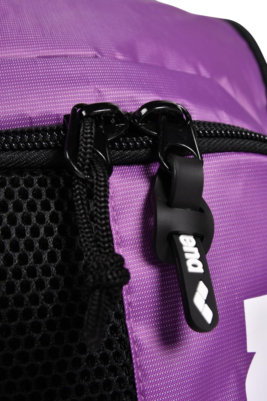 **ARENA Spiky III Backpack 45L - Large Waterproof Swim Bag for Swimming, Gym & Sports Training - Durable Gear for Men & Women Athletes - Purple - Perfect for Pool, Travel & Competition**