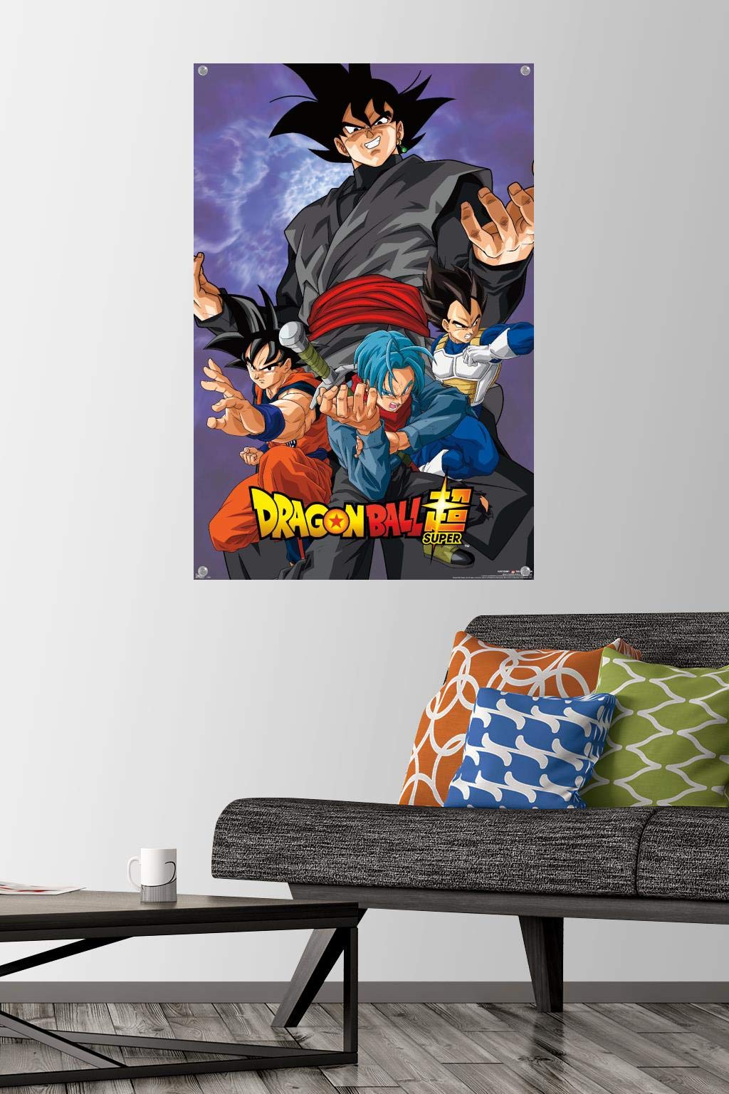 Dragon Ball Super Villain Wall Poster with Push Pins - Anime Decor for Bedroom, Office & Game Room | Perfect Gift for Anime Fans