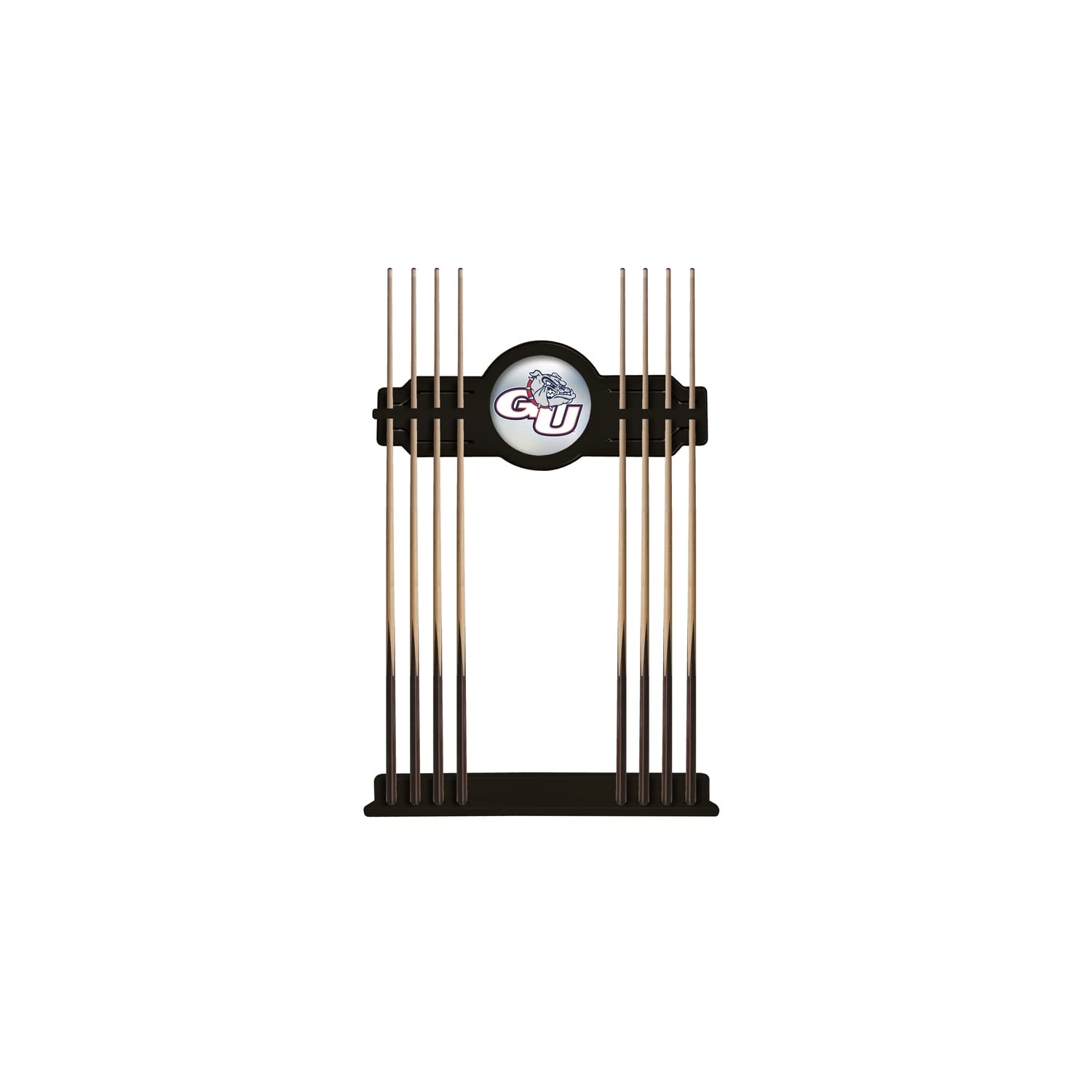 Premium Gonzaga Cue Rack - Black Finish Billiard Accessory by Holland Bar Stool | Perfect for Pool Table Organization in Game Rooms, Bars & Man Caves
