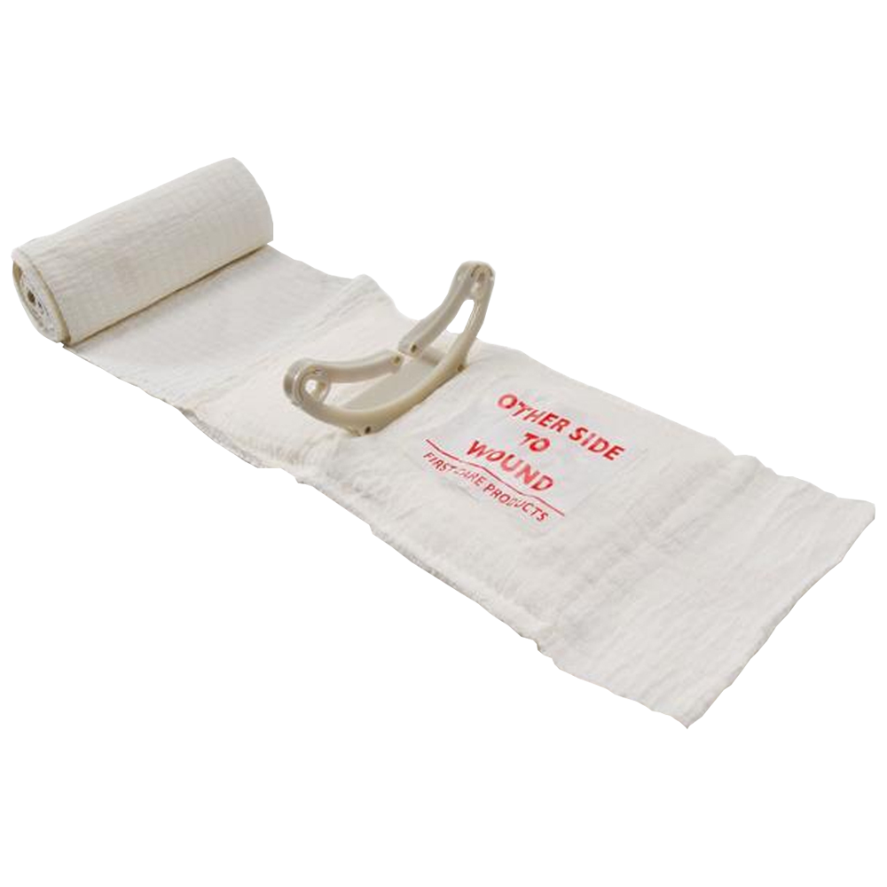 FIRSTCARE Civilian Trauma & Hemorrhage Control Bandage 10x17cm (White) - Emergency First Aid for Wounds, Bleeding & Trauma - Perfect for First Aid Kits, Survival Gear & Outdoor Adventures