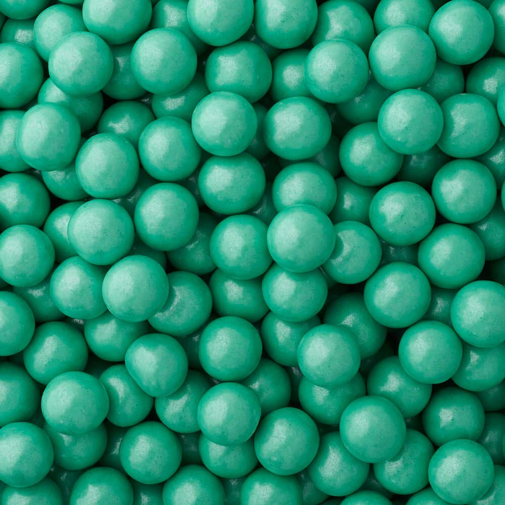 Color It Candy Shimmer Turquoise Sixlets 14 Oz Peg Bag - Bulk Candy for Weddings, Birthdays, Party Favors & Candy Buffets | Great for Table Centerpieces, Dessert Displays & DIY Candy Crafts