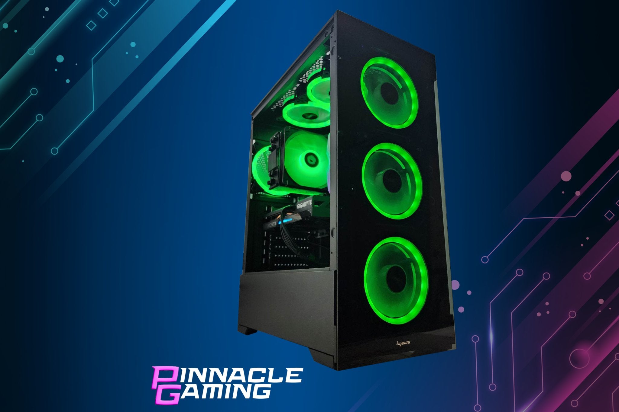 Pinnacle Gaming PC Desktop Computer - AMD Ryzen 9 9900X3D, 2TB Gen4 NVMe + 2TB SSD, RX 6600 XT 8GB GPU, 64GB DDR5 RAM, Black Vog A620M Motherboard - Ultimate Gaming & Streaming Setup for Esports & 4K Gaming