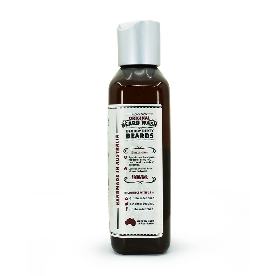 Natural Rugged Beard Wash for Men - Sulfate-Free & Hydrating Formula for Soft, Healthy Facial Hair - Perfect for Daily Grooming & Styling