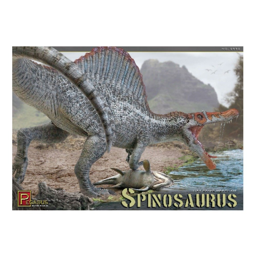 Pegasus Hobbies Spinosaurus Dinosaur Model Kit 1/24 Scale - 9552 - Perfect for Collectors, Science Education & Diorama Building