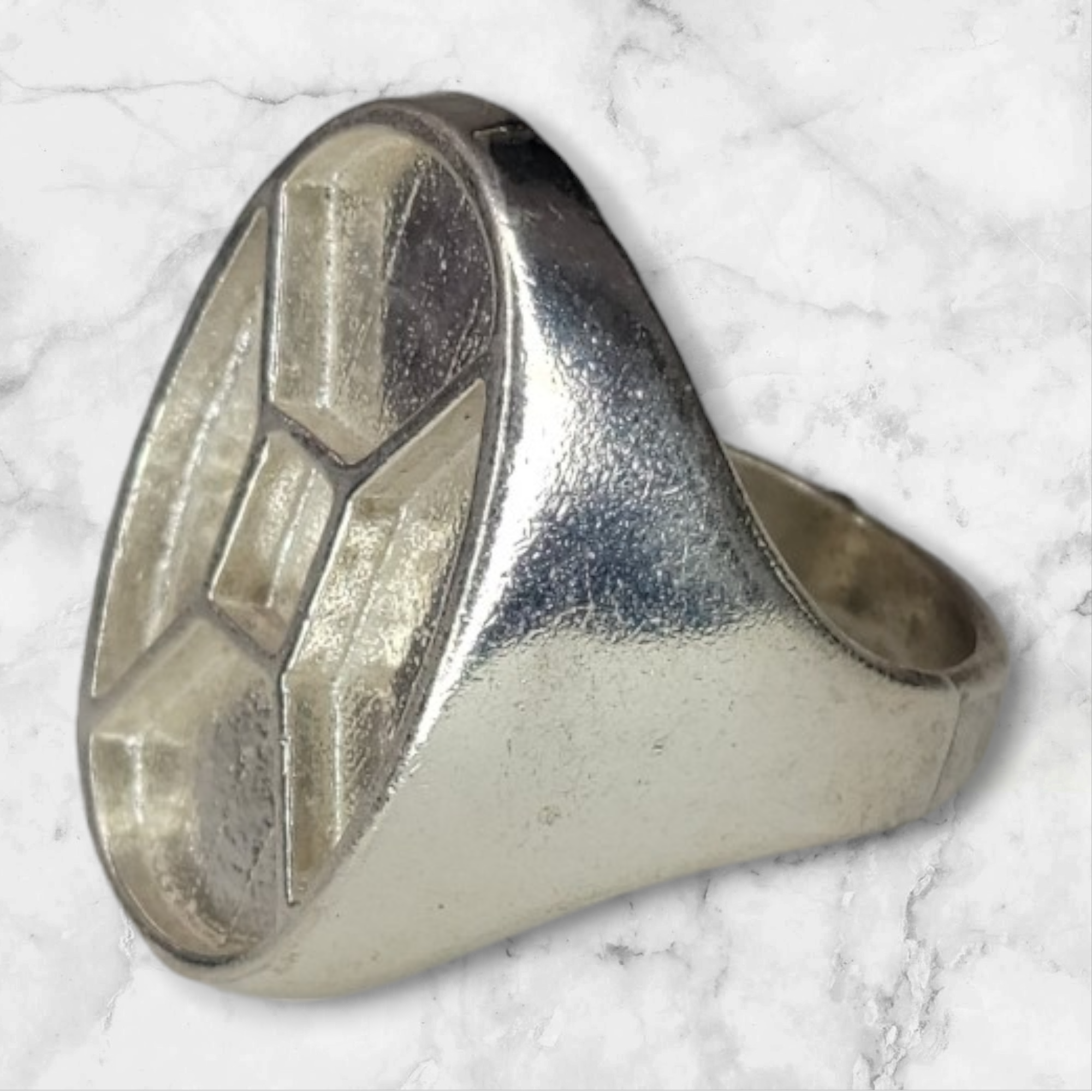 Solid Sterling Silver Inlay Rectangle Blank Setting - Rough Cast DIY Jewelry Making, Empty Ring for Carving & Engraving | Silversmith Supplies Size 8 & 10 | Perfect for Handmade Rings, Custom Jewelry Design & Metal Crafting Projects