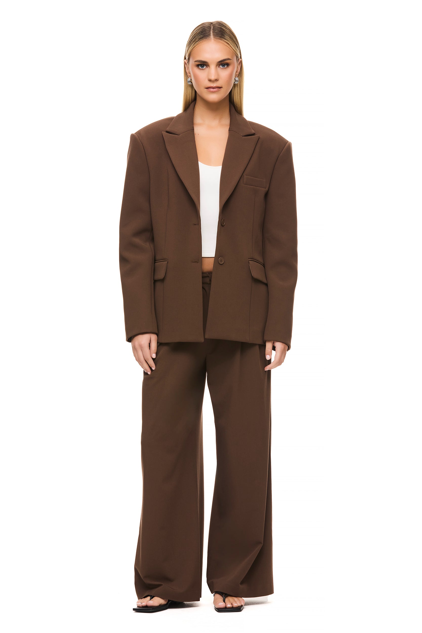 The Isla Brown Pant - Stylish and Comfortable Women's Casual Pants for Everyday Wear | Perfect for Office, Travel, and Relaxing at Home