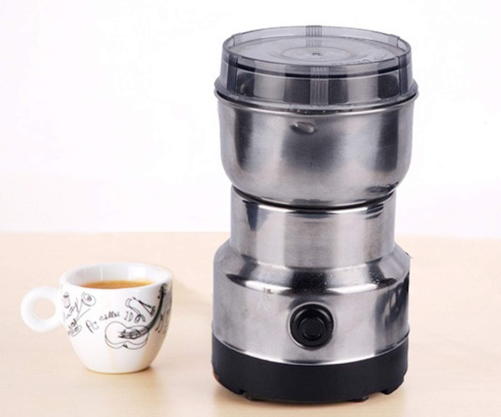 Premium Electric Stainless Steel Coffee Grinder for Beans, Nuts & Spices - Perfect for Home Brewing, Baking & Kitchen Use