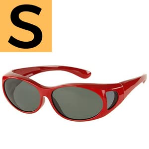 Small Red Frame With Smoke Lens