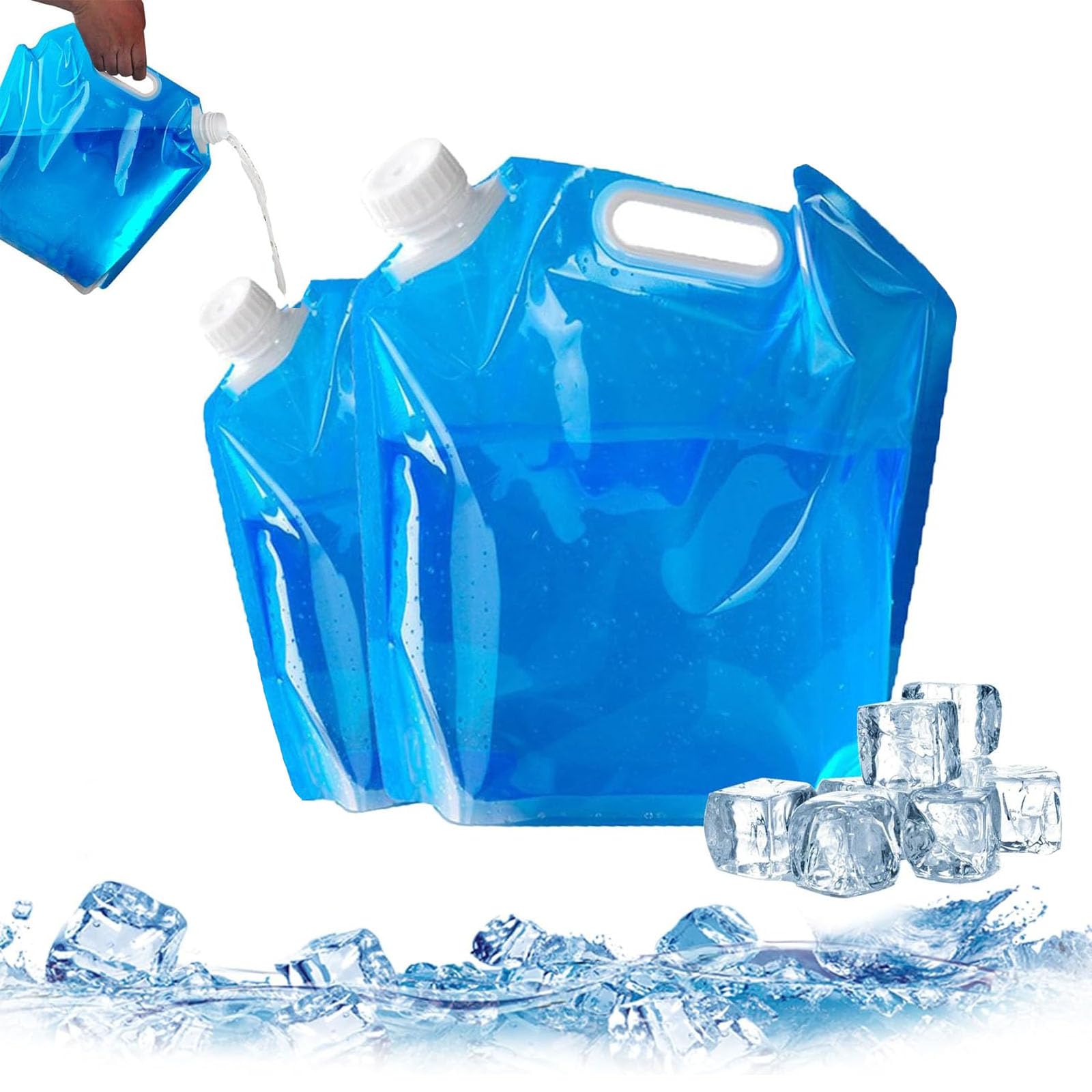 Eazeefreeze Ice Bath Bags - Large Capacity 5L/10L Cold Therapy Freezer Bags for Muscle Recovery, Sports Injury & Cryotherapy | Portable Ice Bath Solution for Athletes, Gym & Home Use